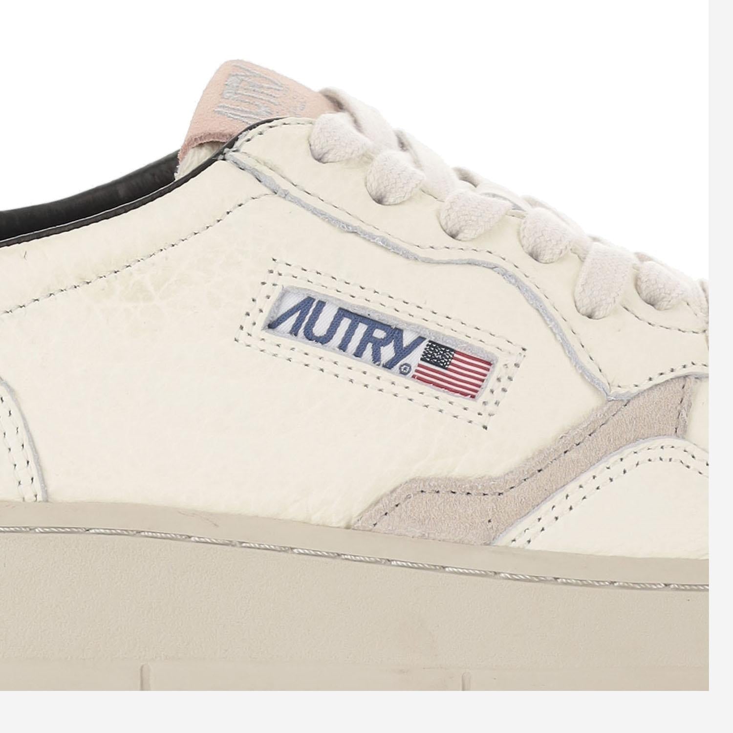 SNEAKERS MEDALIST LOW IN PELLE AULWLE18 SLVBKPWGR AUTRY