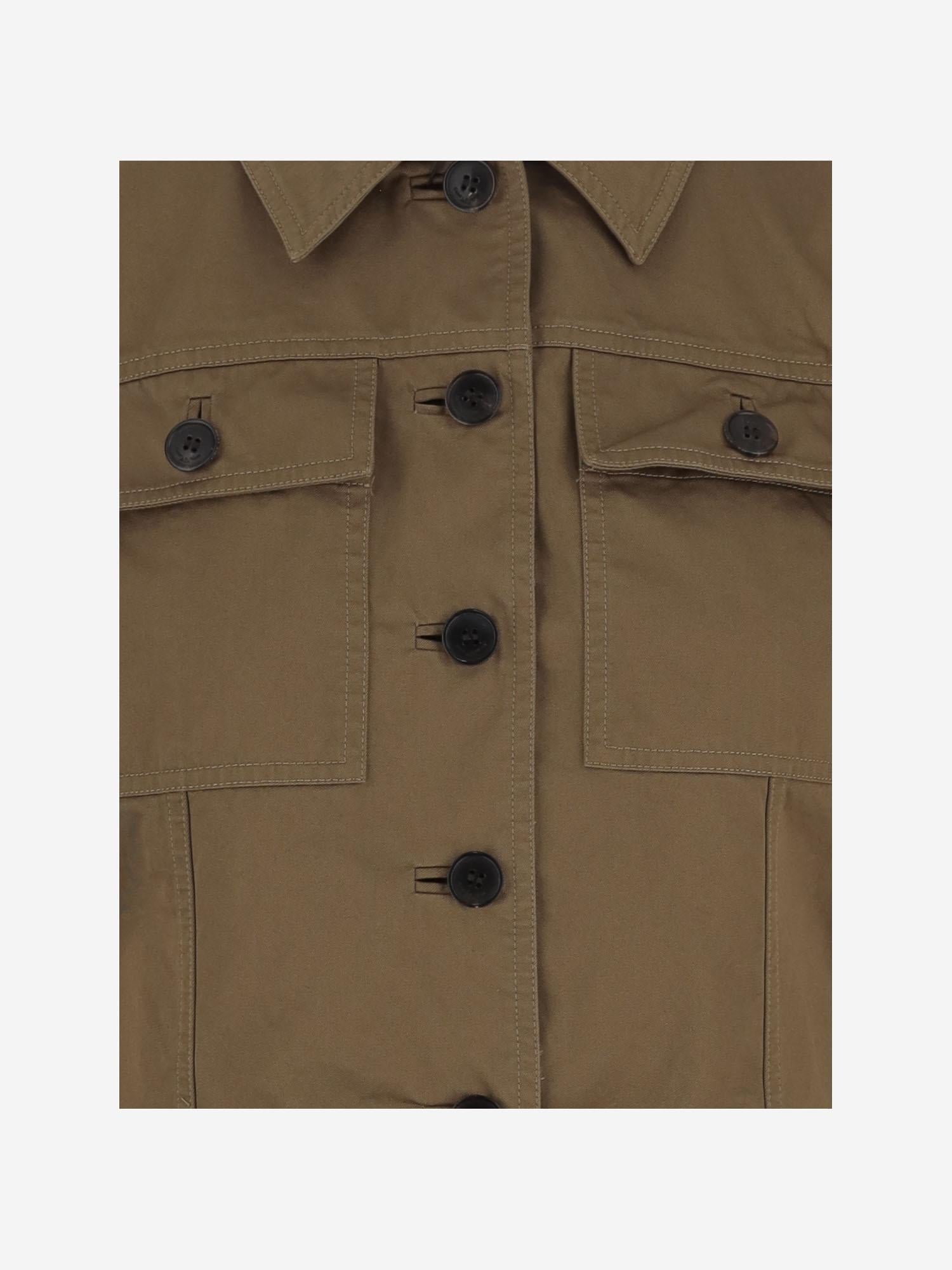 GIACCA CROPPED IN COTONE 818404 Y04VY2100 SAINT LAURENT