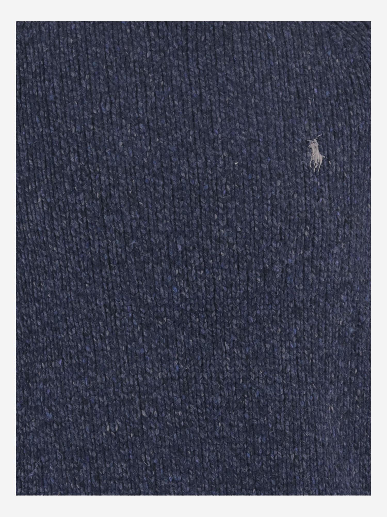 MAGLIONE IN MISTO LANA CON LOGO RICAMATO 710982142 001 POLO RALPH LAUREN