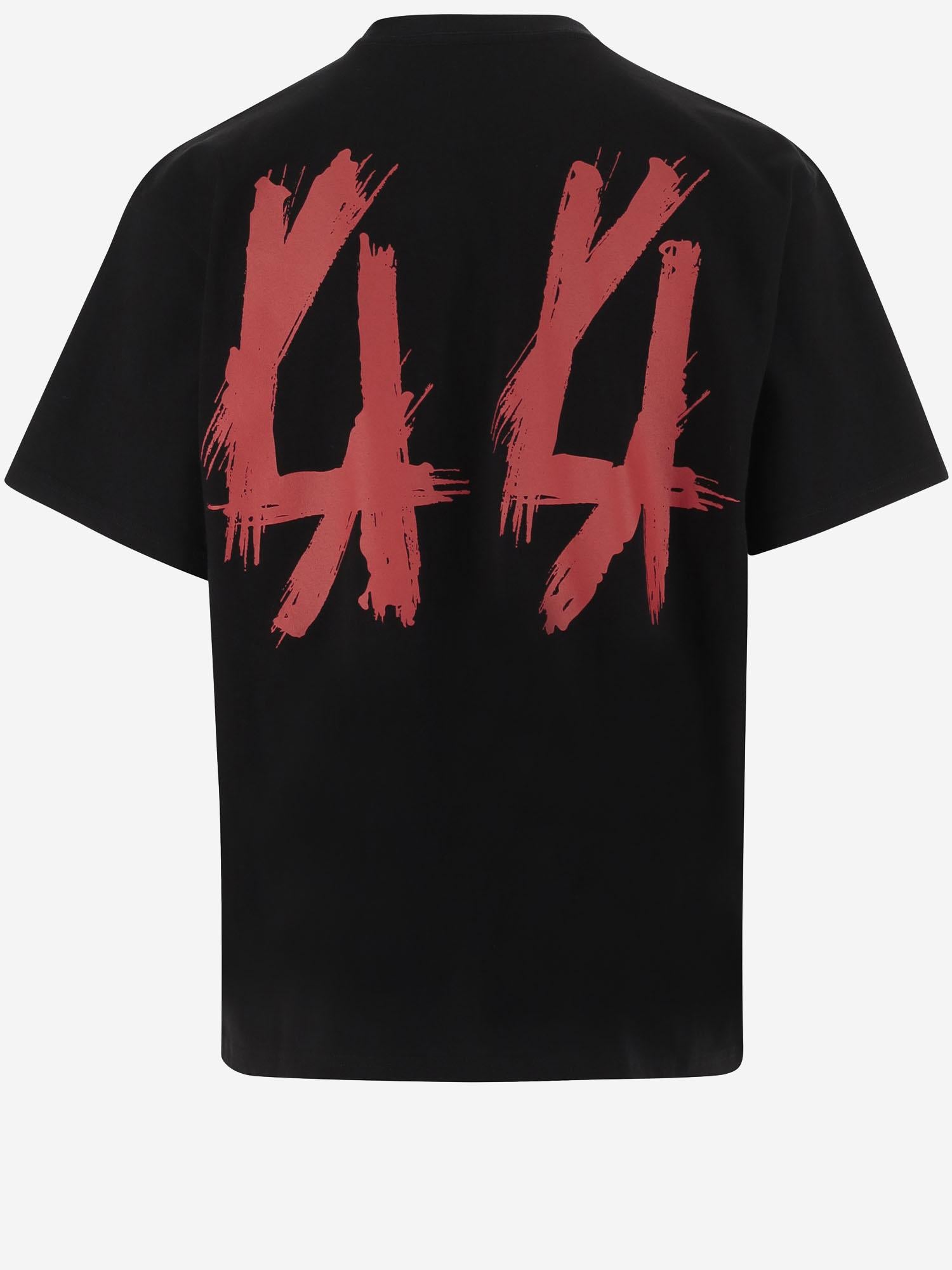 T-SHIRT IN COTONE CON STAMPA LOGO B0030556 FA582P674 44 LABEL GROUP