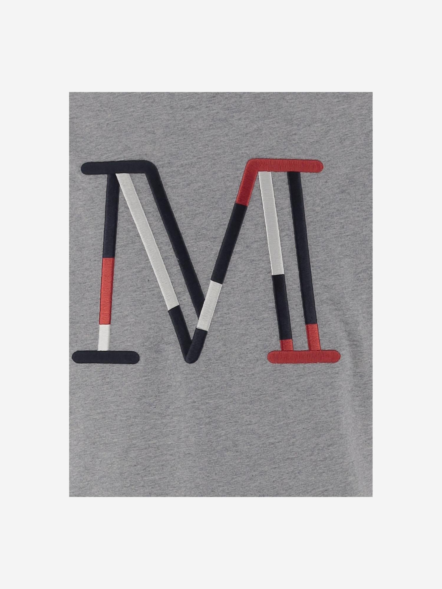 T-SHIRT IN COTONE CON LOGO 8C0000589AFV 980 MONCLER ENFANTS