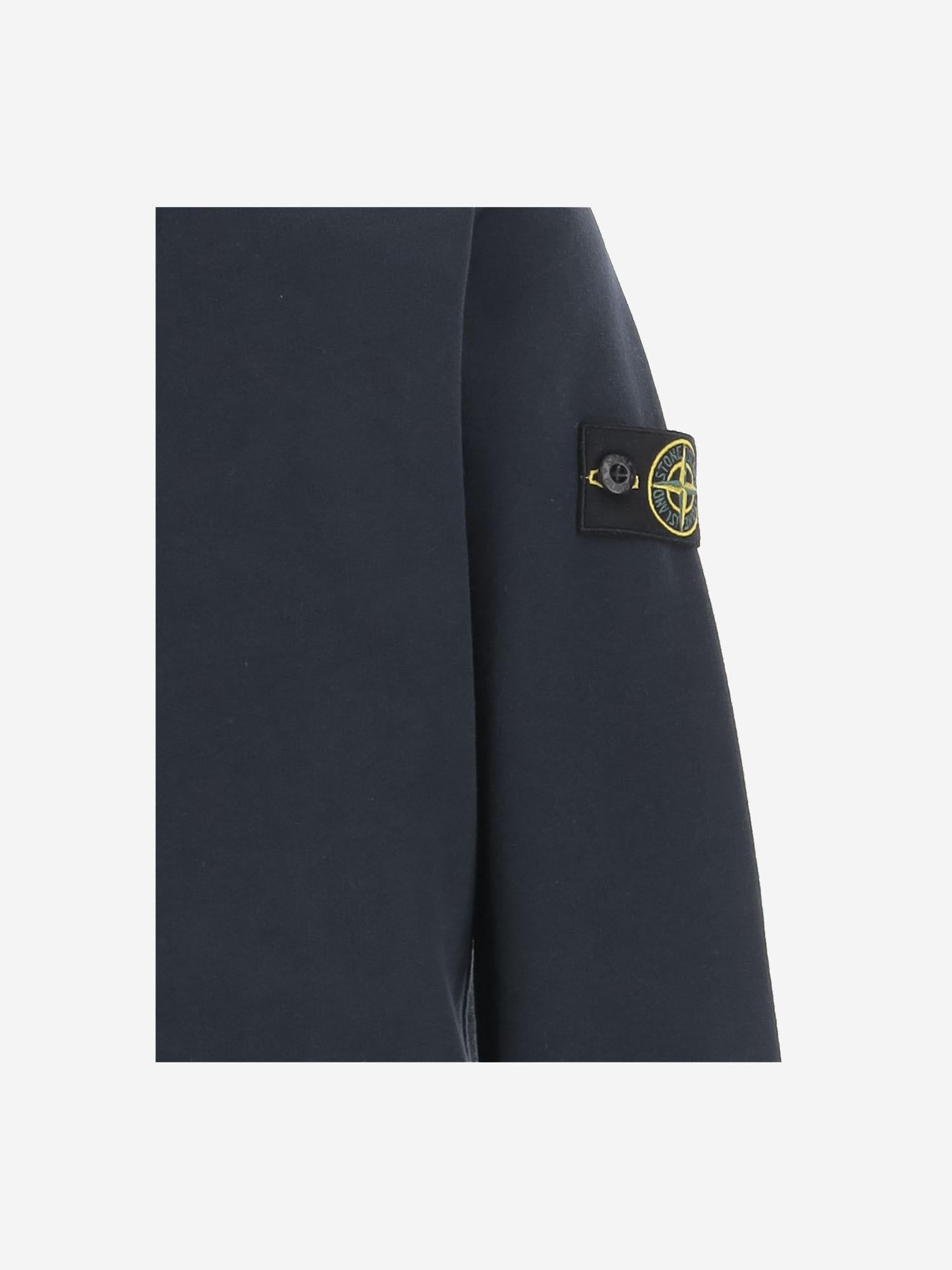 FELPA IN COTONE CON LOGO 6100012 S0A20V0020 STONE ISLAND KIDS