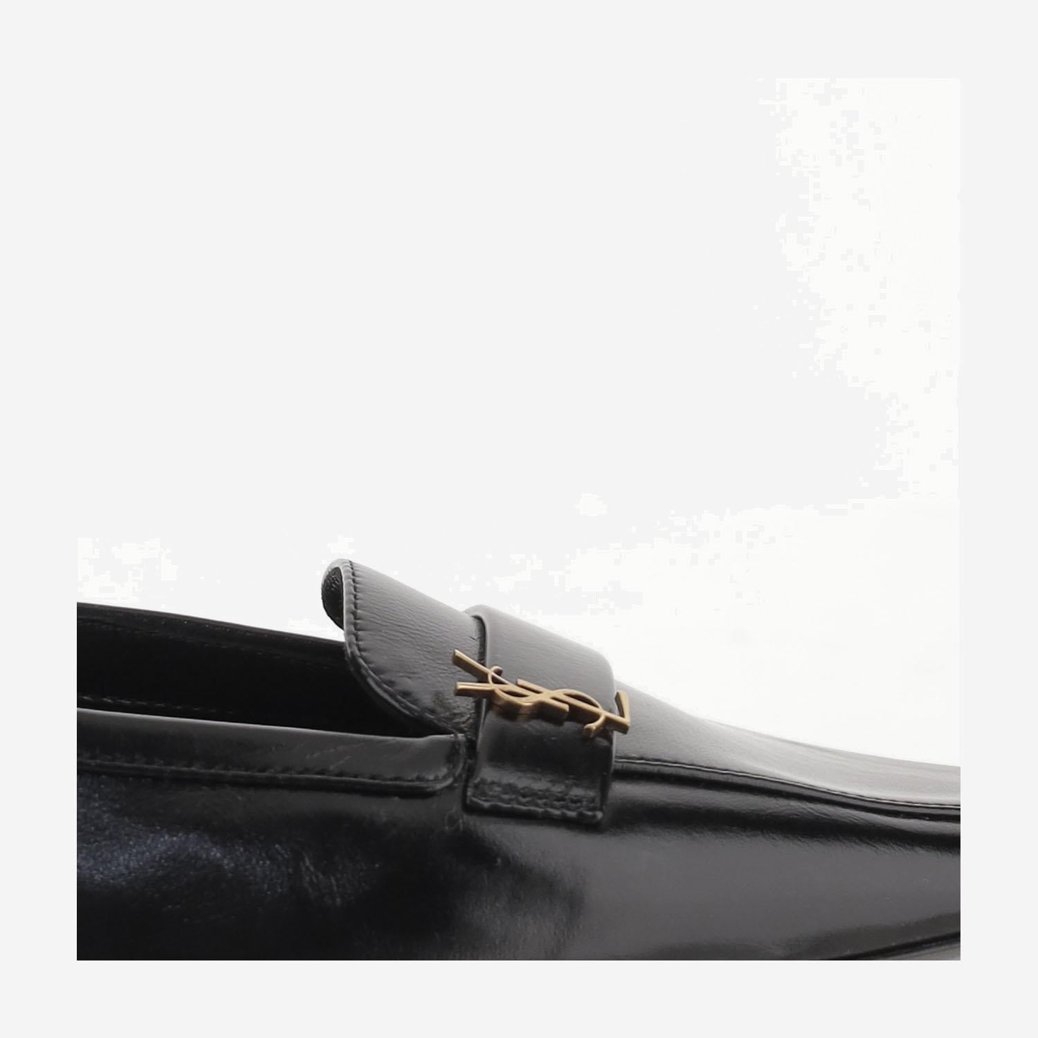 BALLERINE POPPY IN PELLE LISCIA 818008 AAEHW1000 SAINT LAURENT