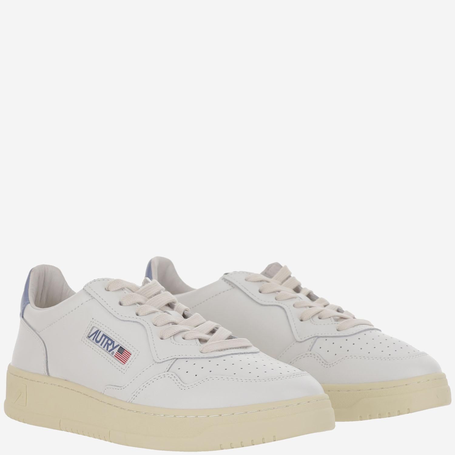 SNEAKERS LOW MEDALIST IN PELLE AULMLL89 WHTTEMPEST AUTRY