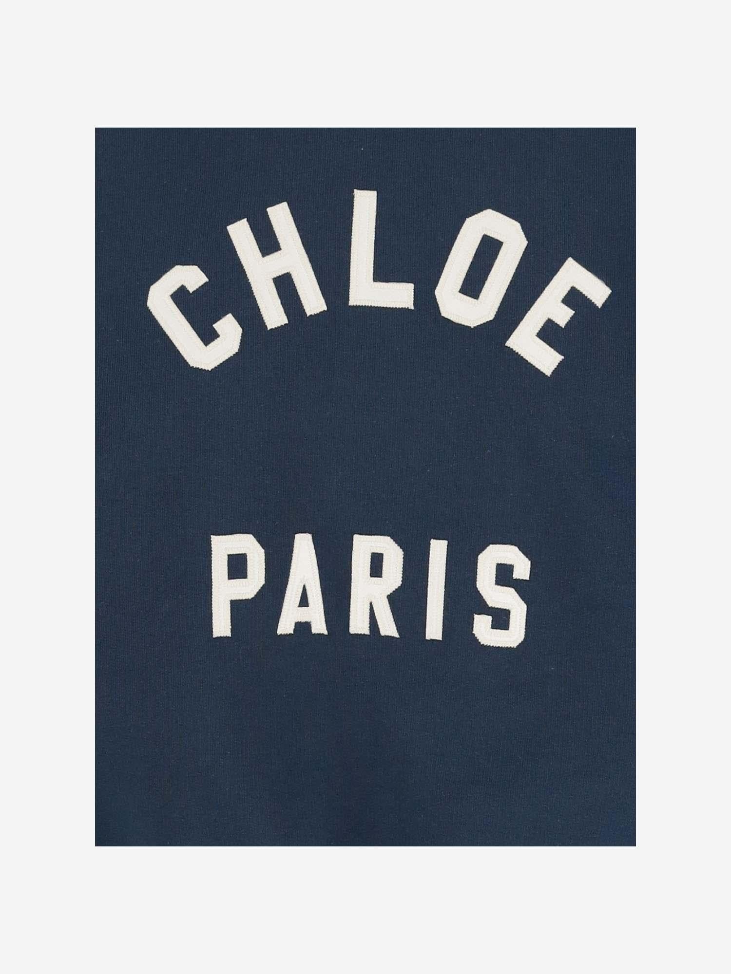 FELPA IN COTONE CON LOGO CH24AJH12192 4C6 CHLOE
