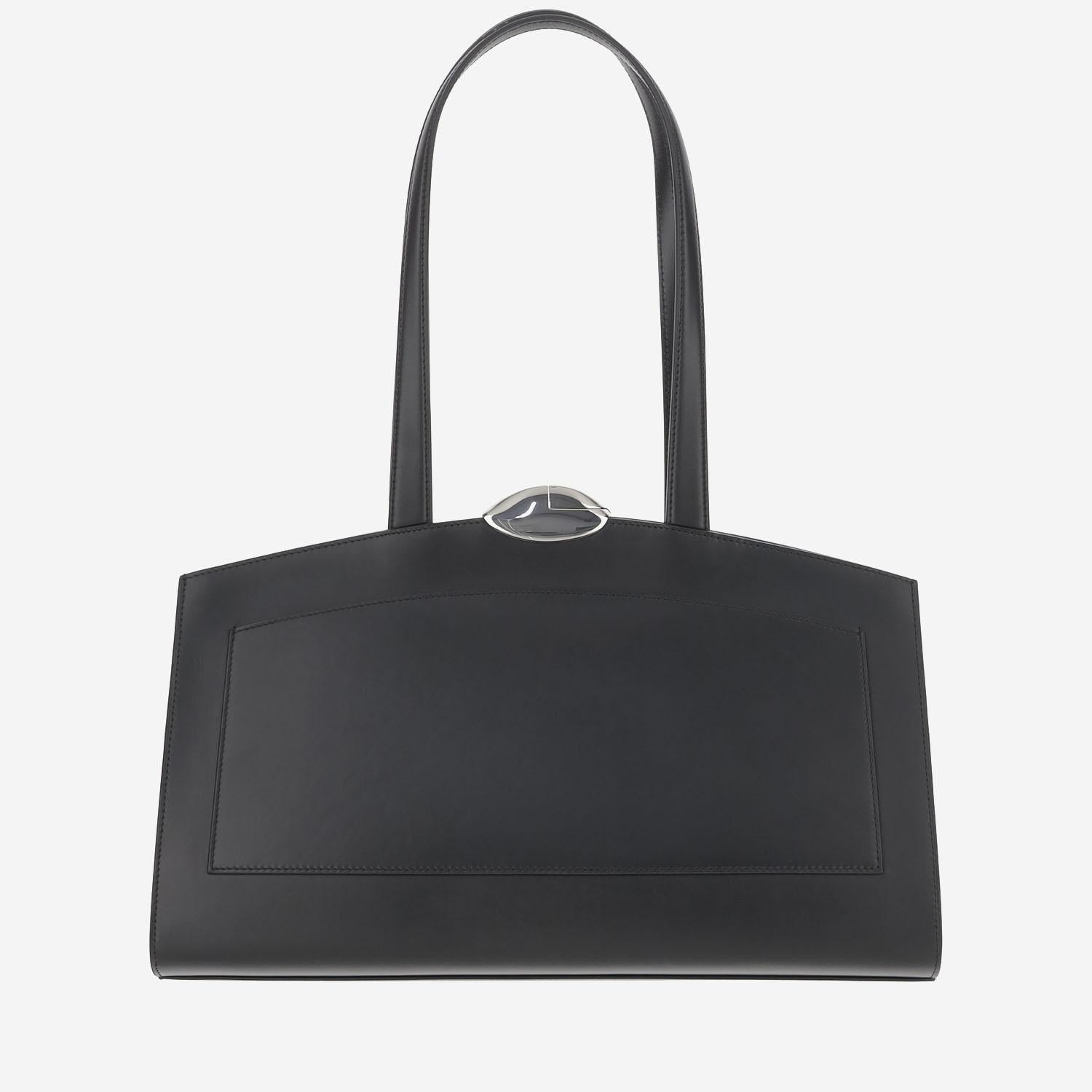 BORSA SERENA IN PELLE SERENA NERO BENEDETTA BRUZZICHES