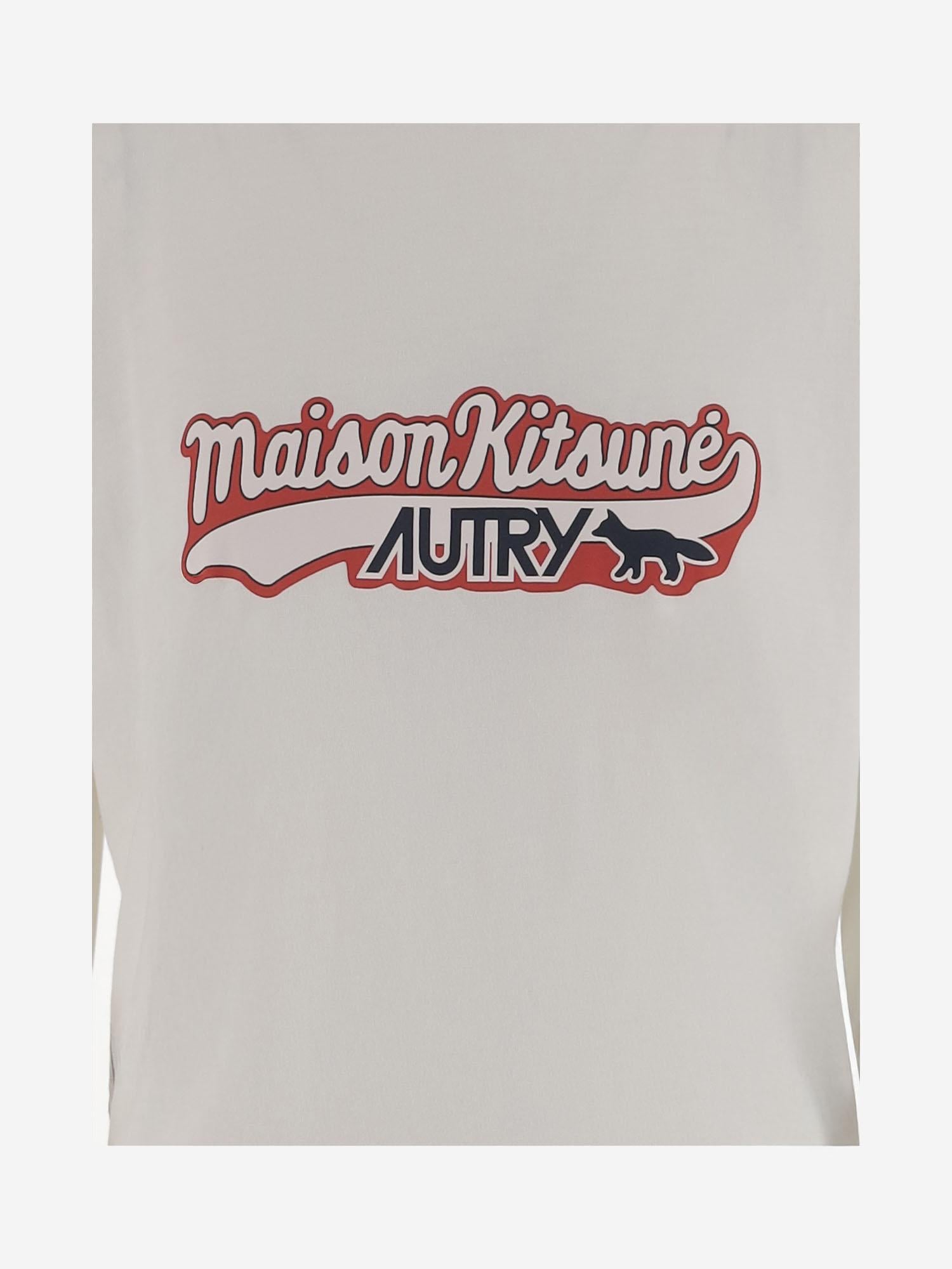 T-SHIRT IN COTONE AUTRY X MAISON KITSUNE TSPXMK2W WHITE AUTRY