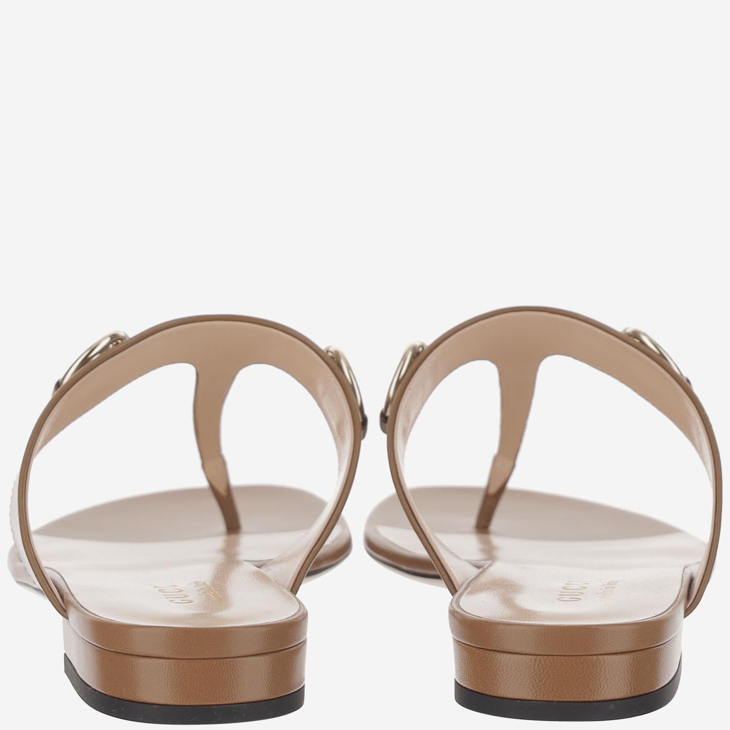 SANDALO INFRADITO IN PELLE 816590 C9D002712 GUCCI