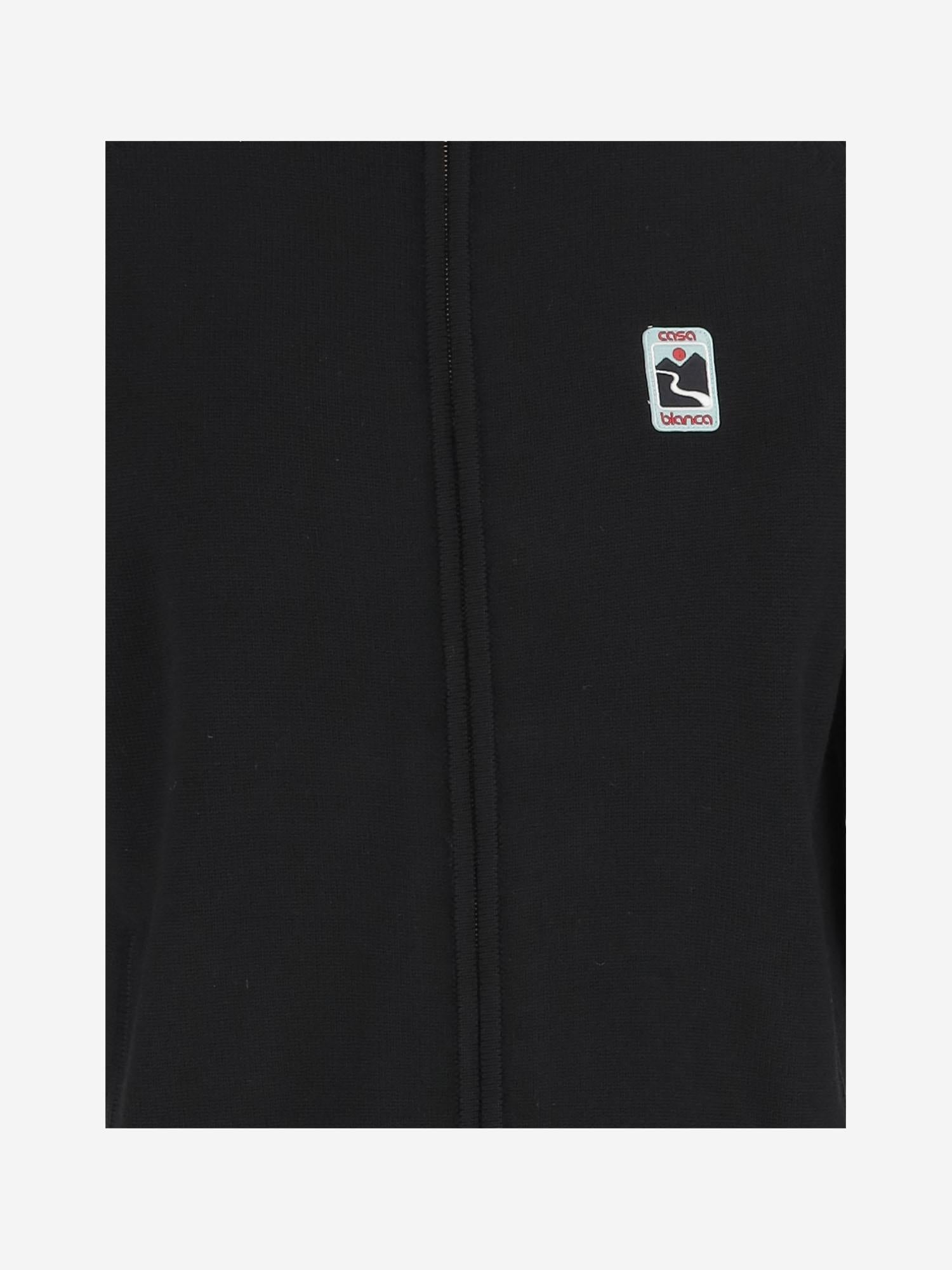 FELPA IN LANA MERINO CON LOGO MPF25KW1003 01 CASABLANCA