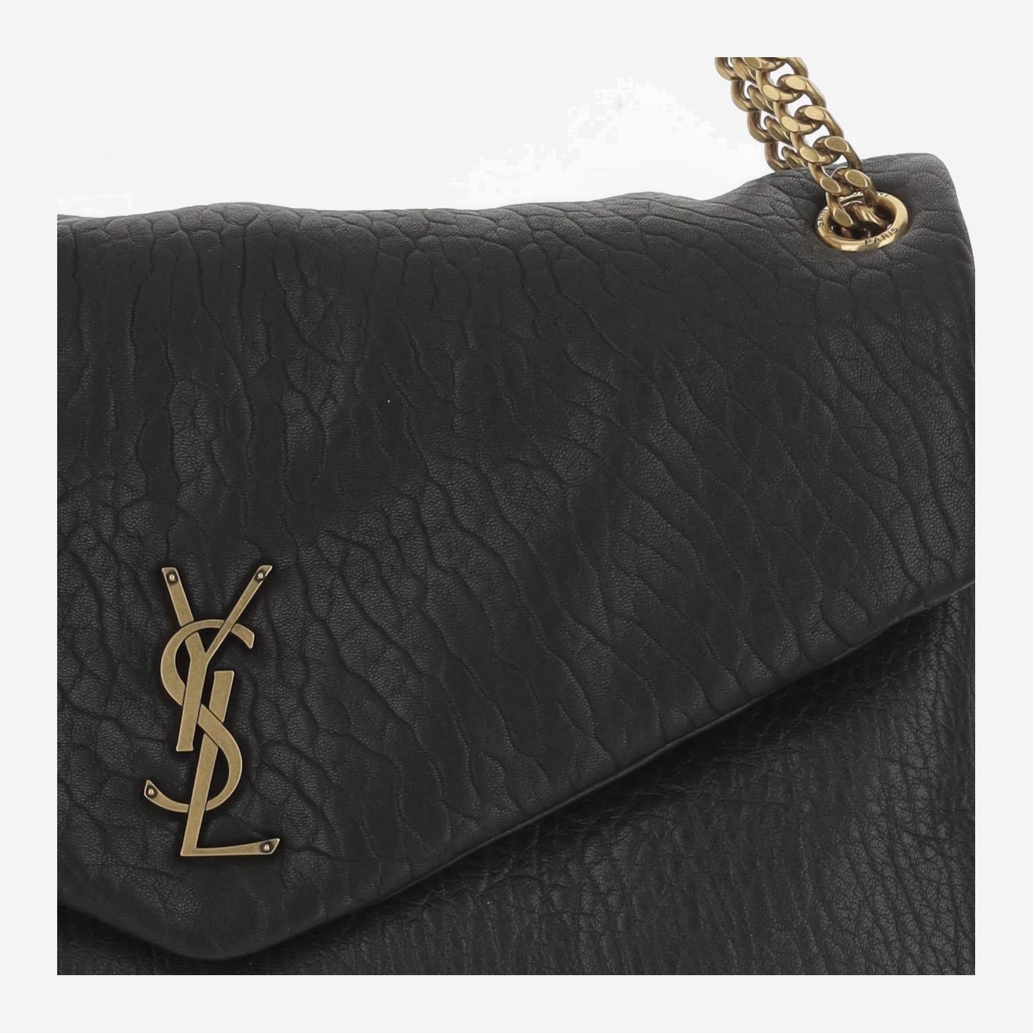 BORSA CALYPSO LARGE IN PELLE DI AGNELLO 777399 AACYT1000 SAINT LAURENT