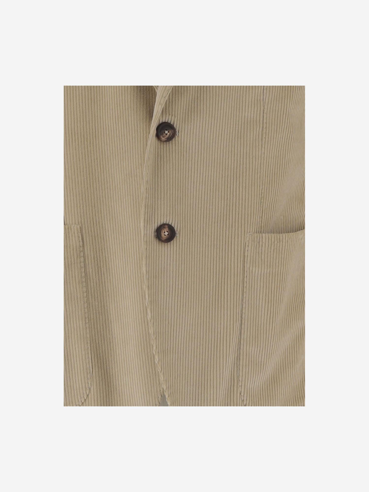 GIACCA MONOPETTO IN VELLUTO DI COTONE STRETCH 1SMC22K 300009A1240 TAGLIATORE