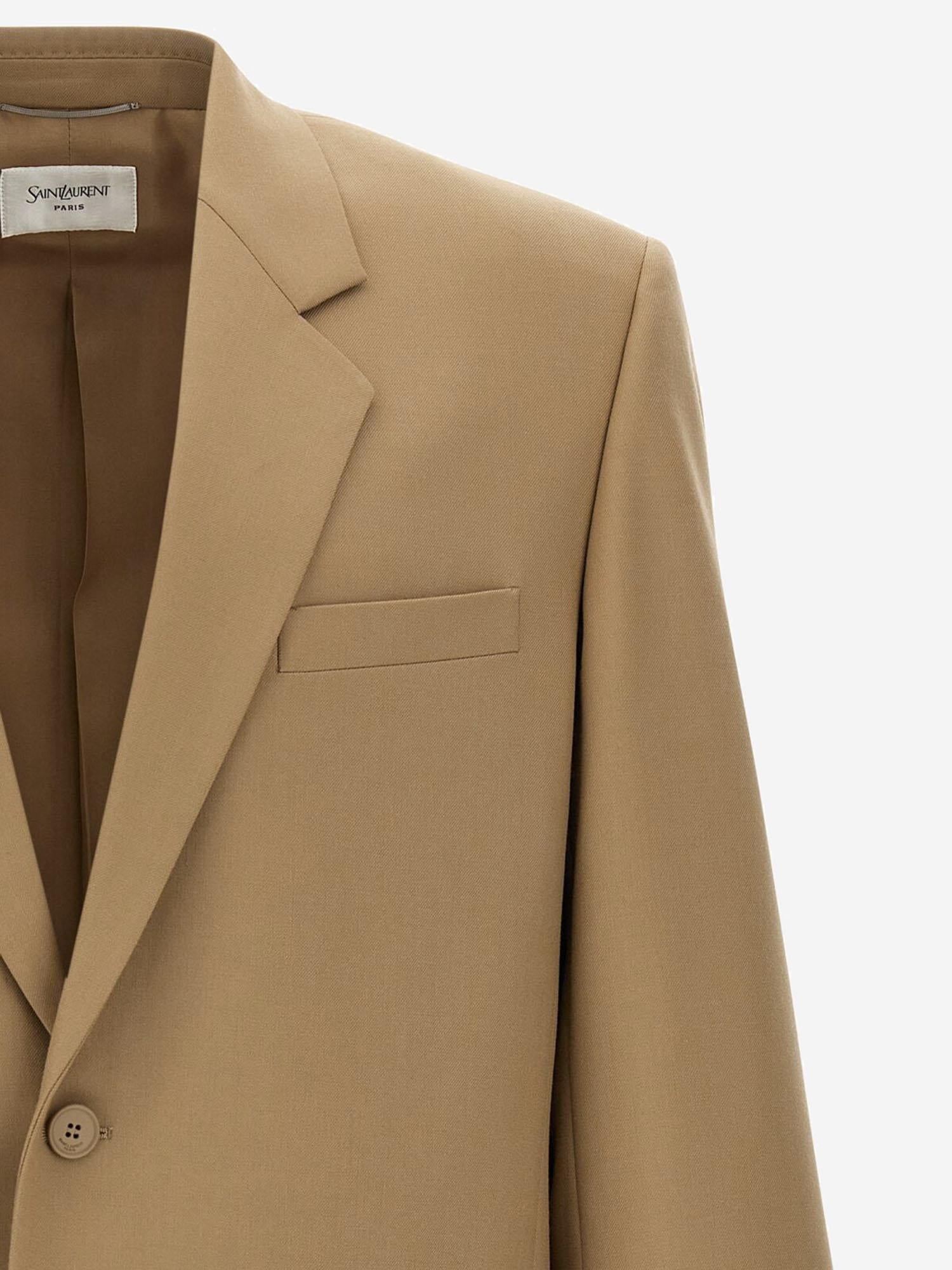 GIACCA MONOPETTO IN LANA 813942 Y405W7557 SAINT LAURENT
