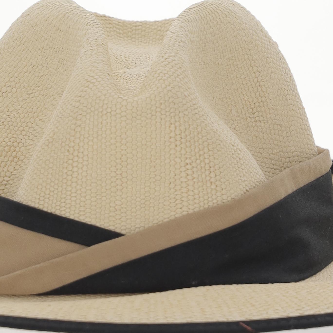 CAPPELLO OVALE IN PAGLIA ASIMETRICO NATURAL ALEXIA ALVAREZ DE TOLEDO
