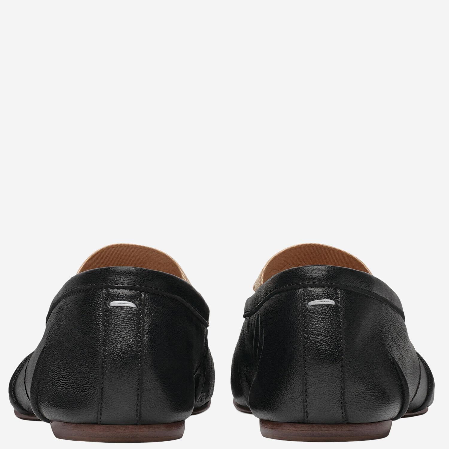 BALLERINE IN PELLE CON PUNTA TABI S39WZ0104 P6853HA334 MAISON MARGIELA