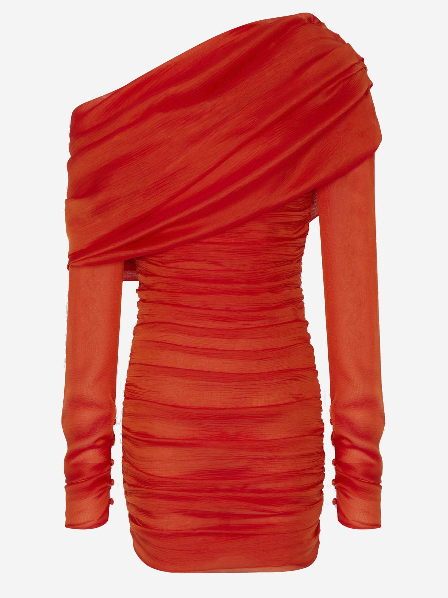 ABITO MONOSPALLA IN MUSSOLA DI SETA 773944 Y3F586030 SAINT LAURENT