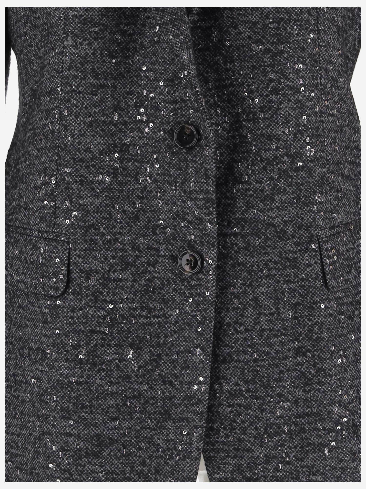 GIACCA MONOPETTO IN MISTO LANA E VISCOSA JBERTHA16B 970157N1059 TAGLIATORE