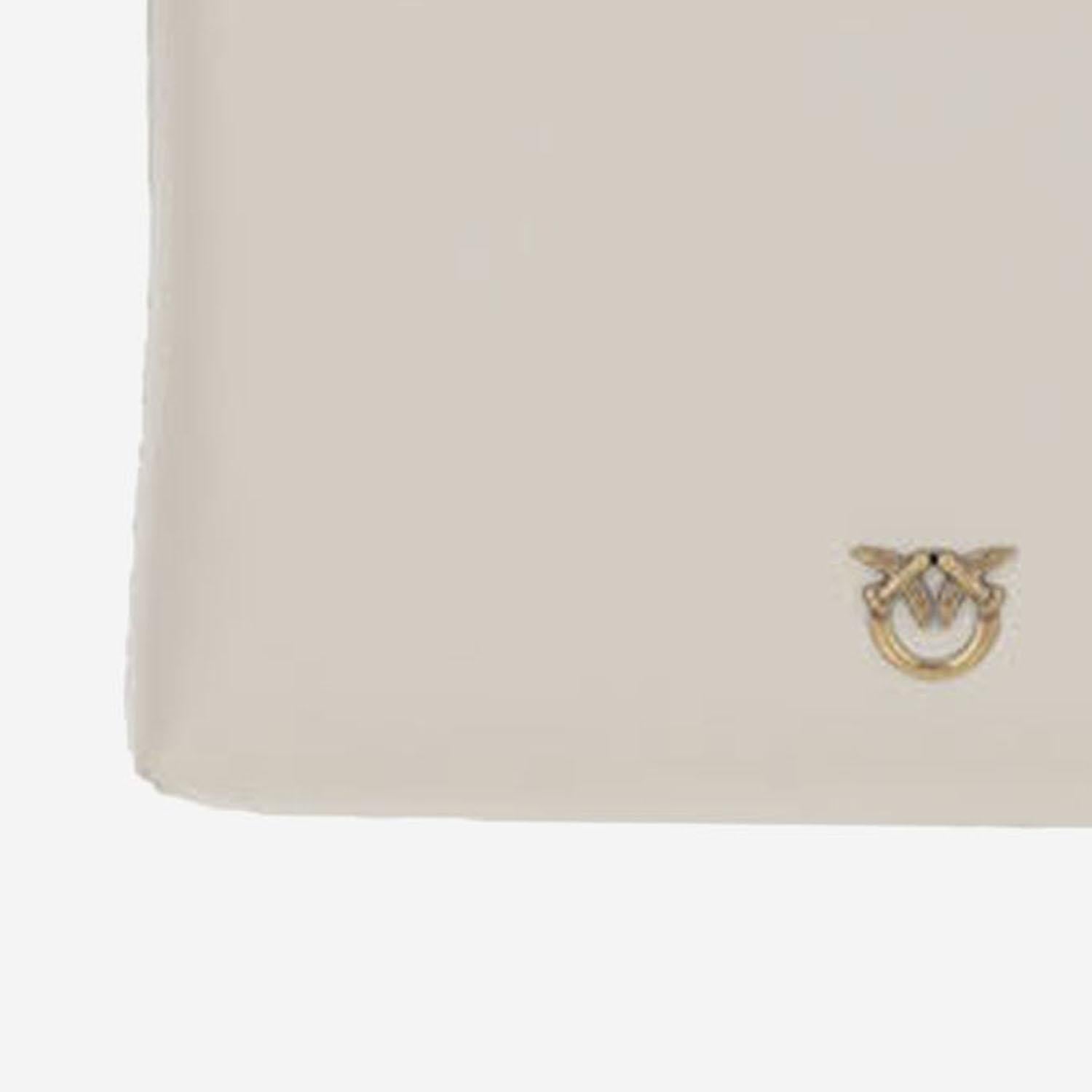 POCHETTE IN PELLE CON LOGO 104277 A0F1Z14Q PINKO