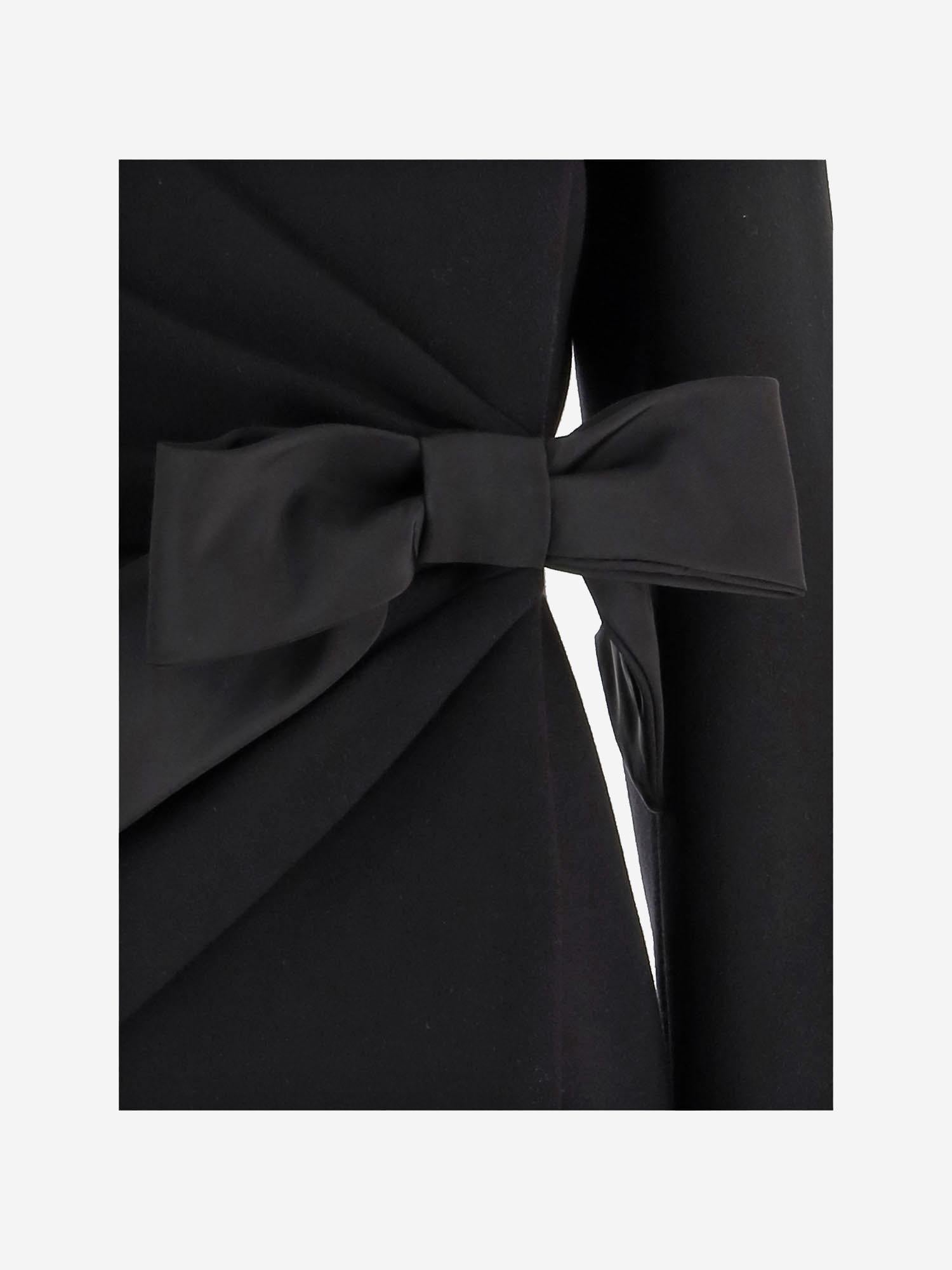 CAPPOTTO CON FIOCCO IN LANA E CASHMERE 7B0CJ805 6JA0NO VALENTINO