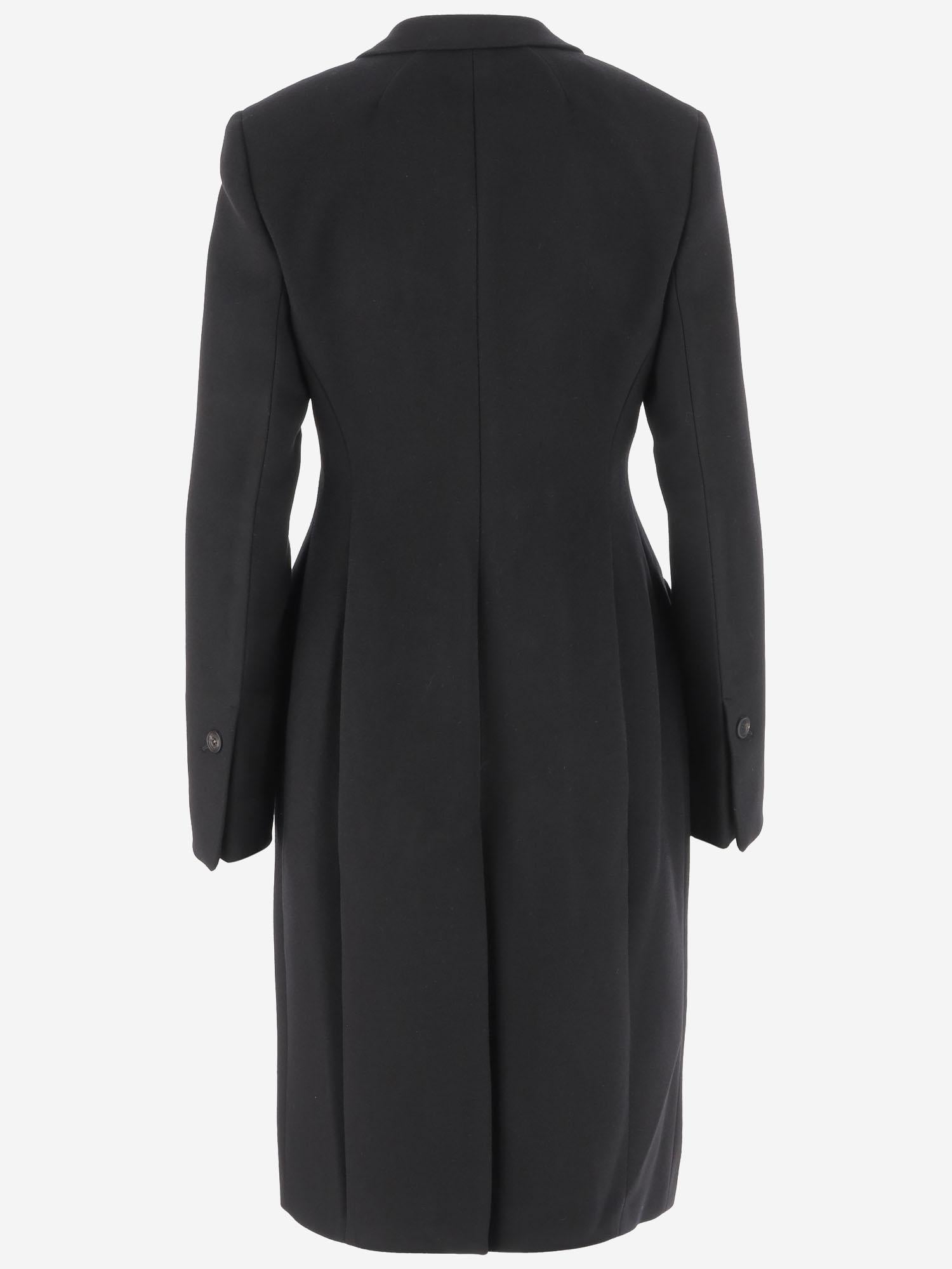 CAPPOTTO MONOPETTO SAGOMATO IN LANA E CASHMERE 13H452 003NERONERO SALVATORE FERRAGAMO