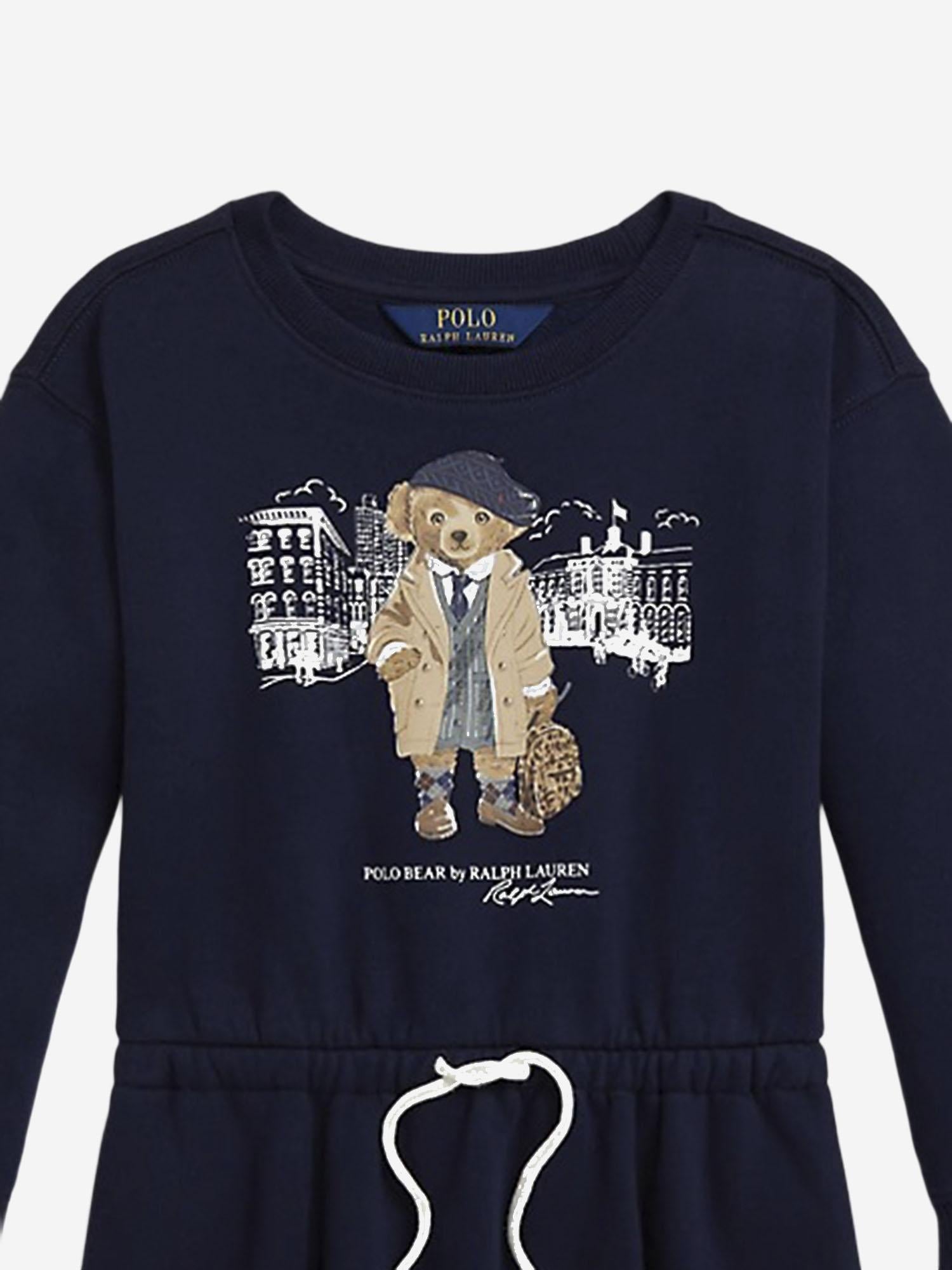 ABITO IN MISTO COTONE CON STAMPA POLO BEAR 312979035 001 POLO RALPH LAUREN KIDS
