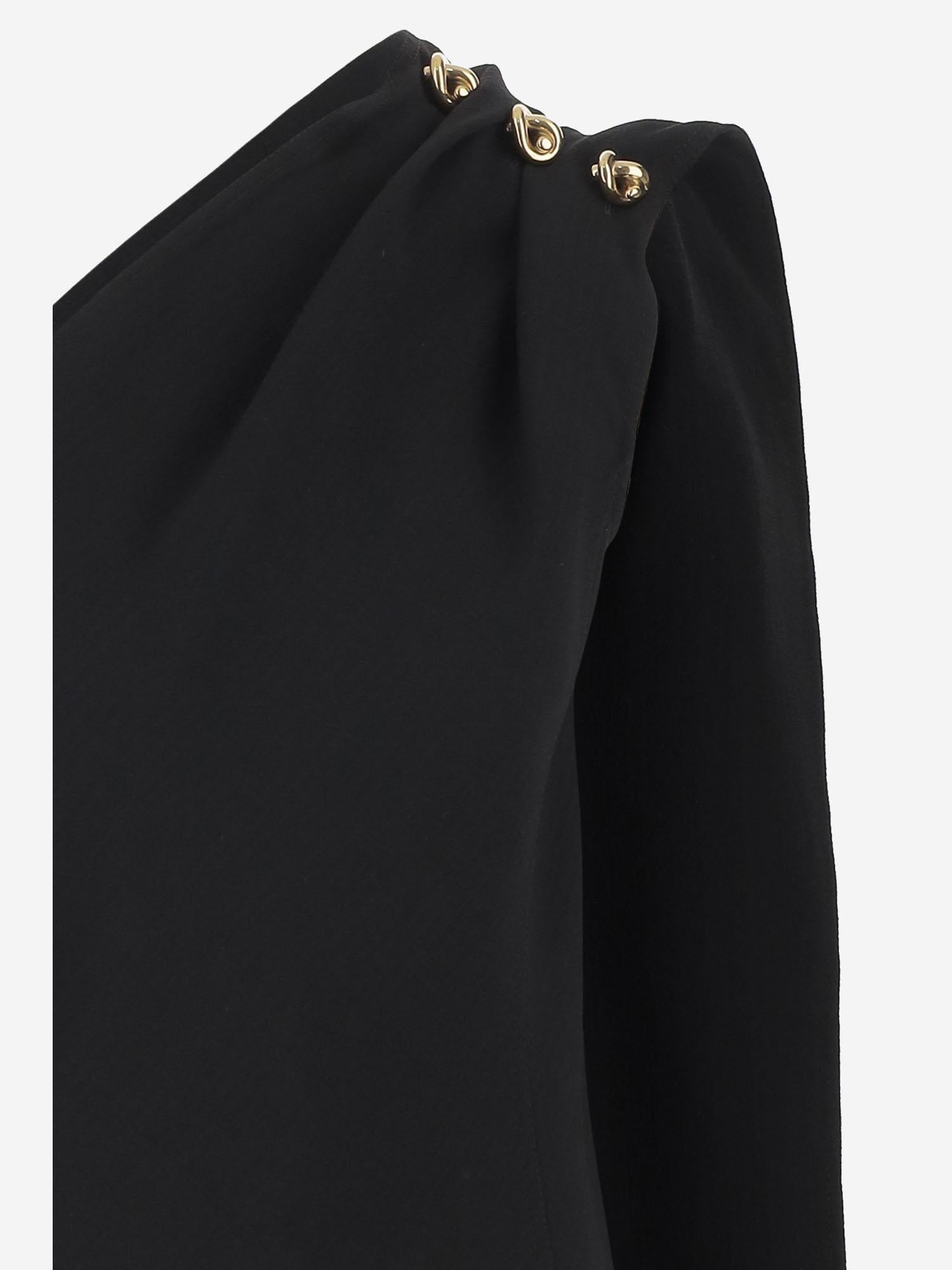 ABITO IN CRÊPE DI VISCOSA E LANA 812348 V4ZE01000 BOTTEGA VENETA