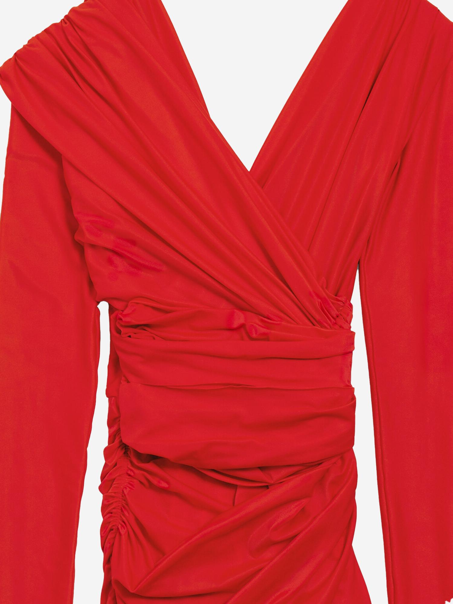 ABITO DRAPPEGGIATO IN JERSEY STRETCH 814343 TRV976400 BALENCIAGA