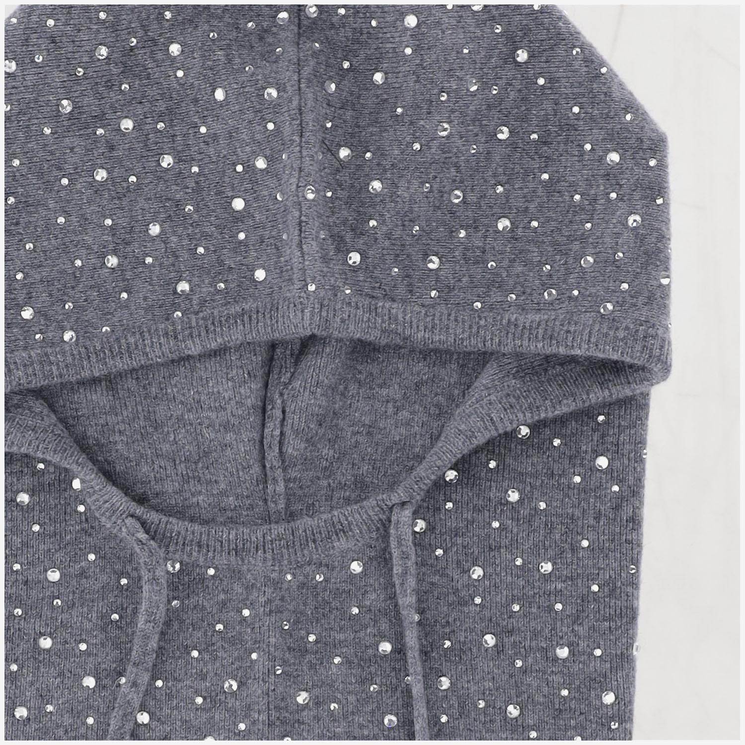 Balaclava in lana con cristalli 106005 A2YYI12 PINKO