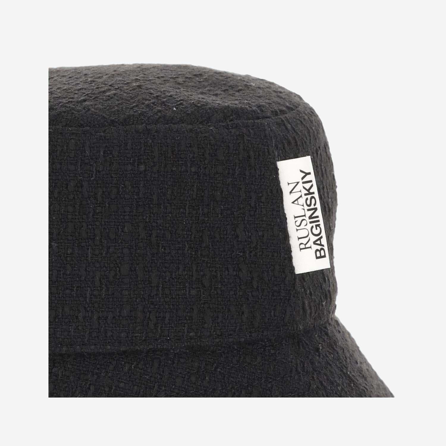 CAPPELLO BUCKET IN MISTO COTONE BCT033CA BLACK RUSLAN BAGINSKIY