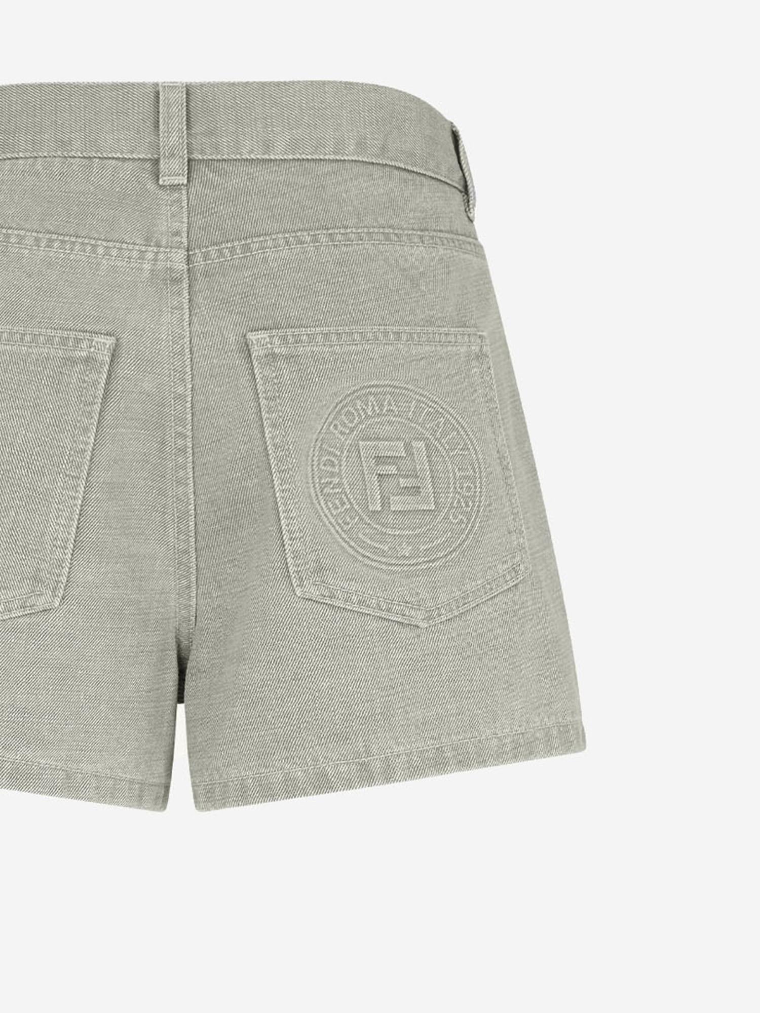 SHORTS IN COTONE CON LOGO FLP861 ASMBF1RX9 FENDI