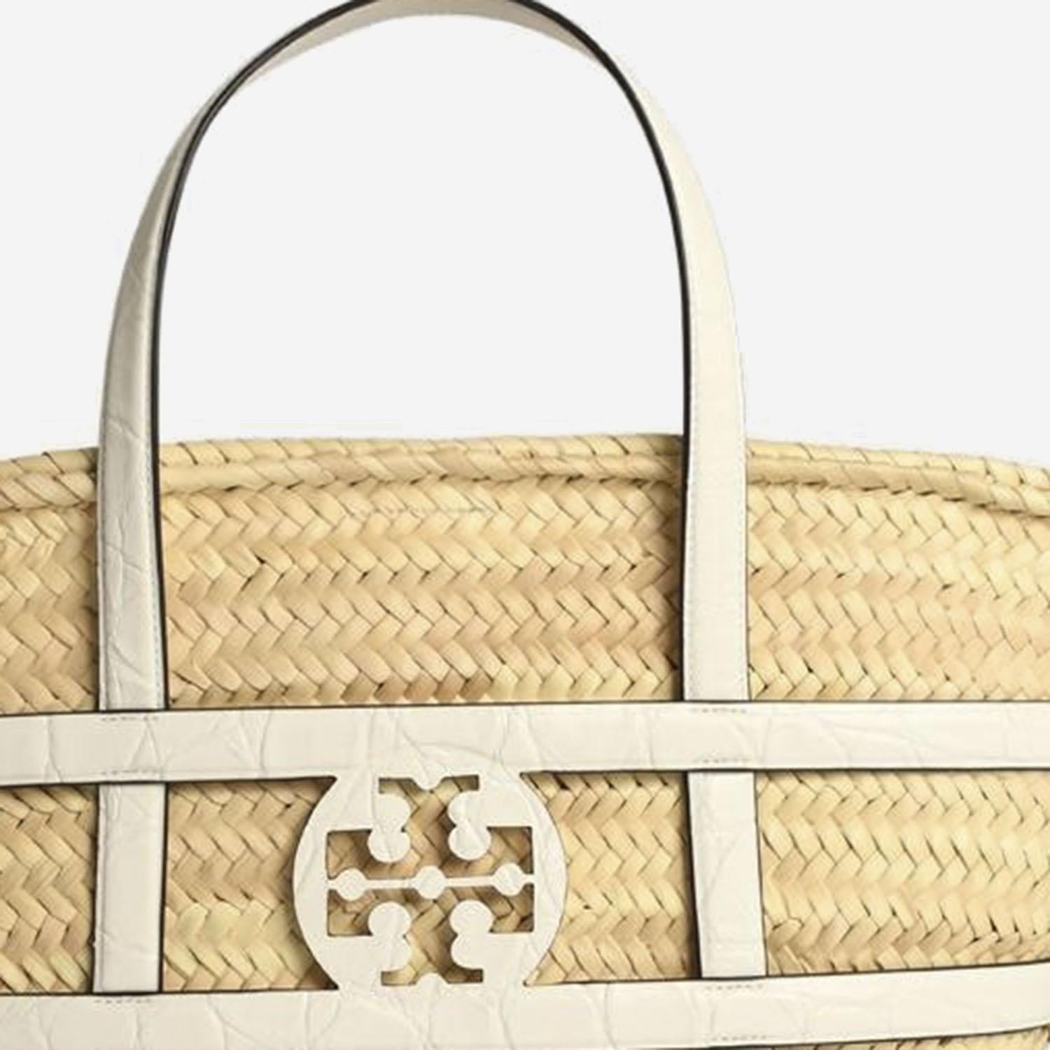 BORSA SHOPPING ELLA IN PAGLIA 169398 100 TORY BURCH