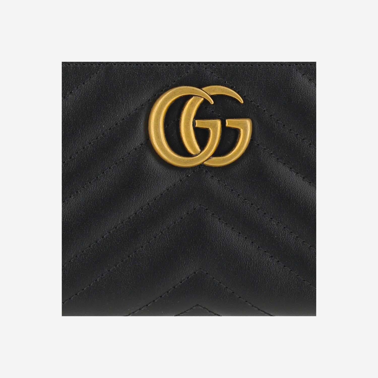 PORTAFOGLIO CON CERNIERA GG MARMONT 443123 DTD1T1000 GUCCI