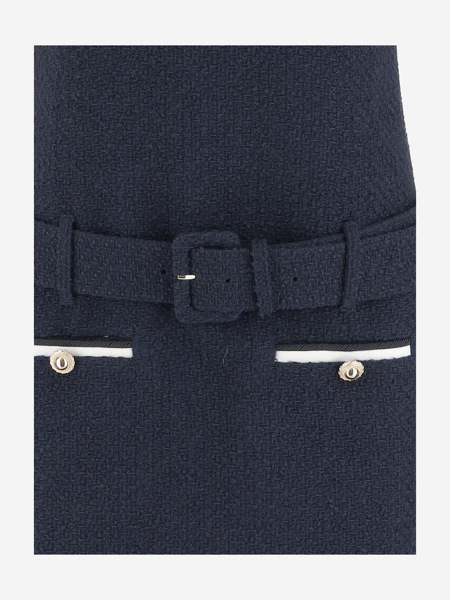 ABITO IN MISTO LANA PF25034SBL BLUE SELF PORTRAIT