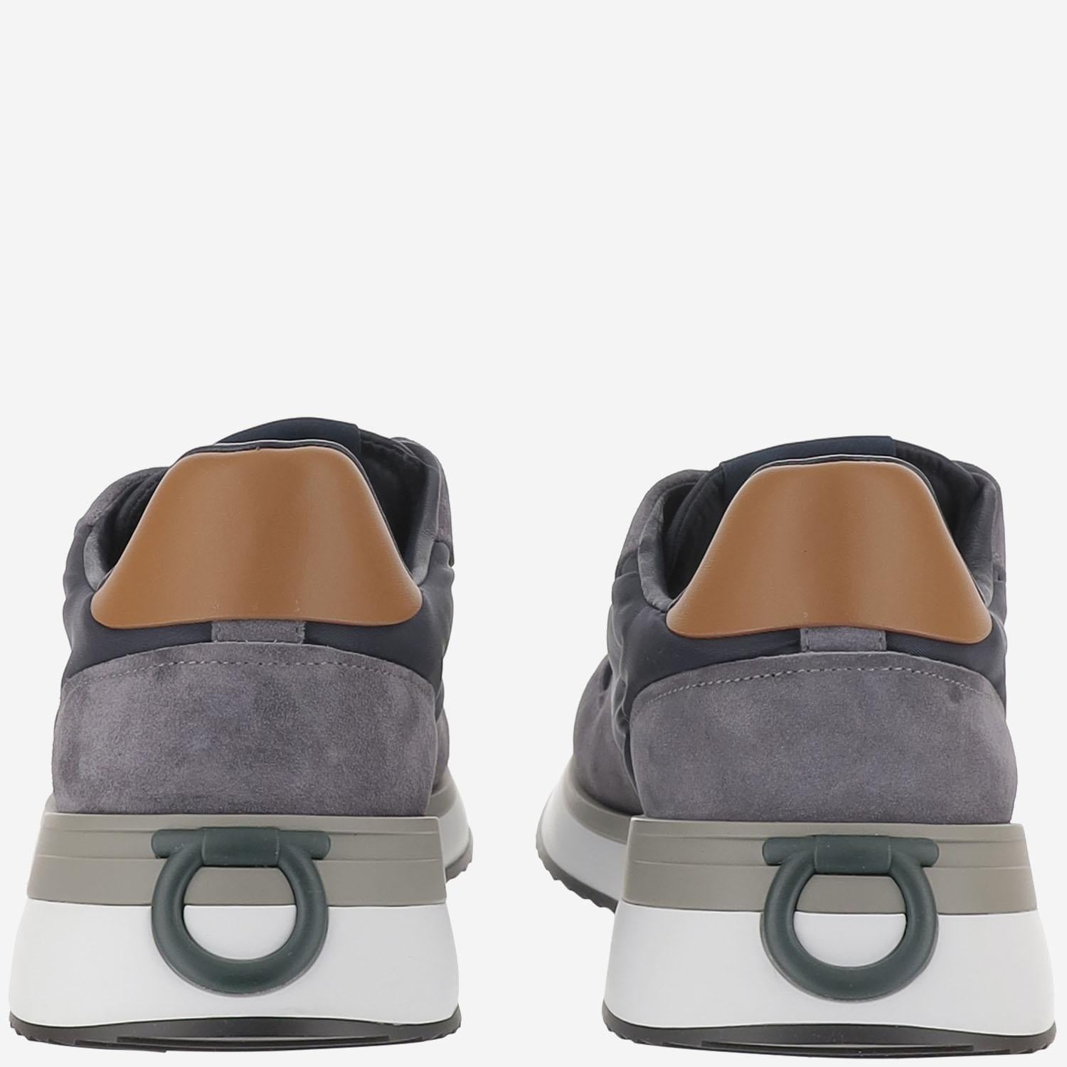 Sneakers in pelle 02A130 002DARKRAINNAVYE013NATURALE SALVATORE FERRAGAMO