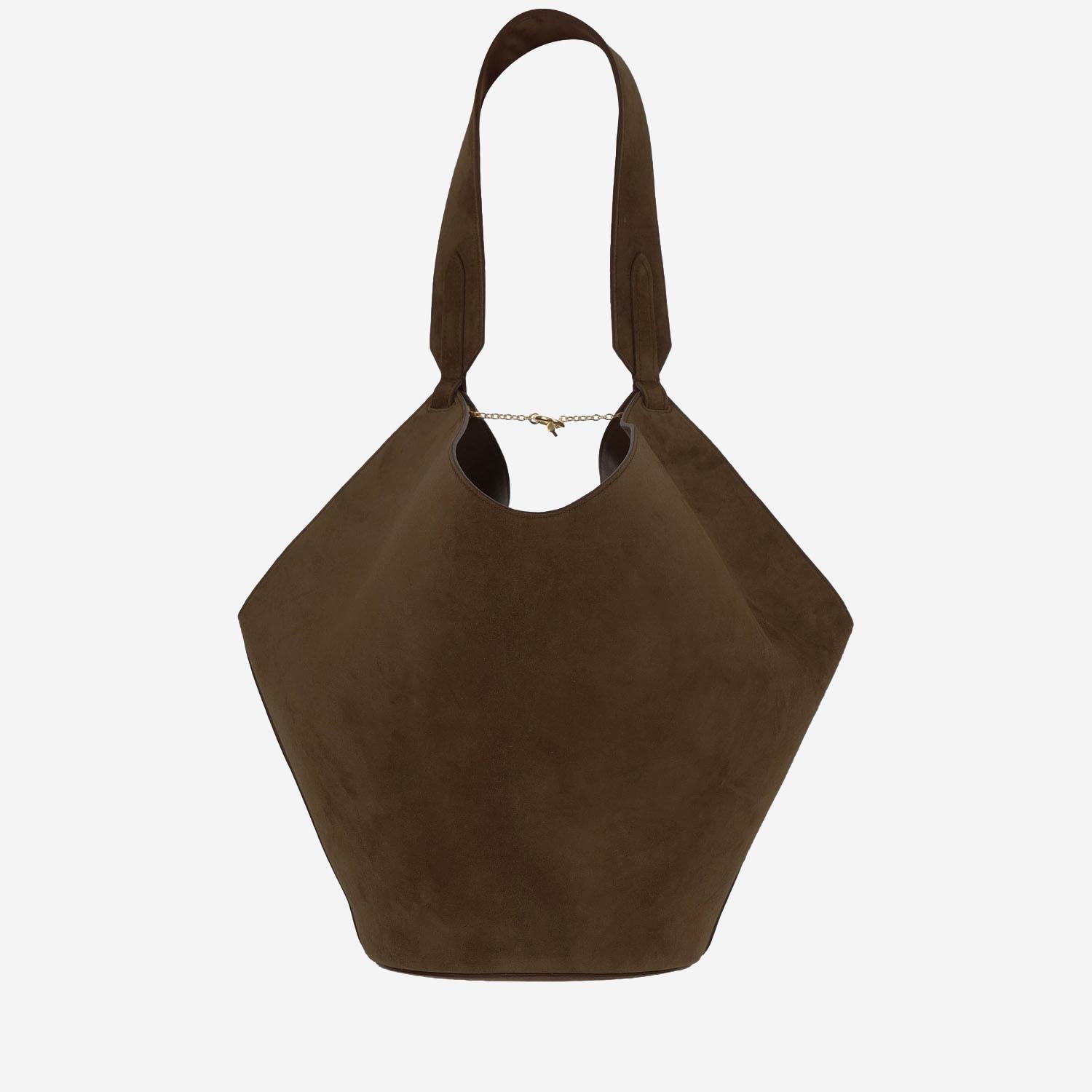 BORSA LOTUS PICCOLA IN PELLE SCAMOSCIATA H2043726 950 KHAITE