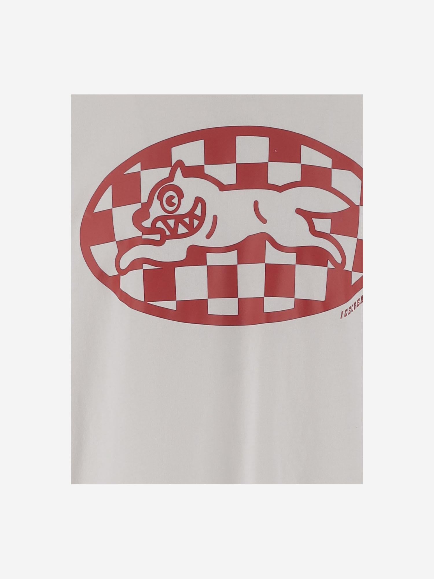 T-SHIRT IN COTONE CON LOGO IC25379 WHITE ICECREAM