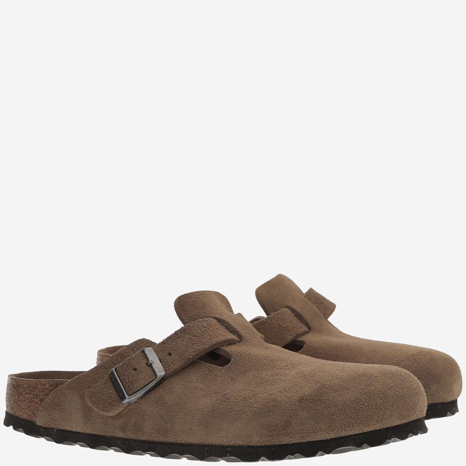 MULES BOSTON IN SUEDE 1030861 DARKTEA BIRKENSTOCK