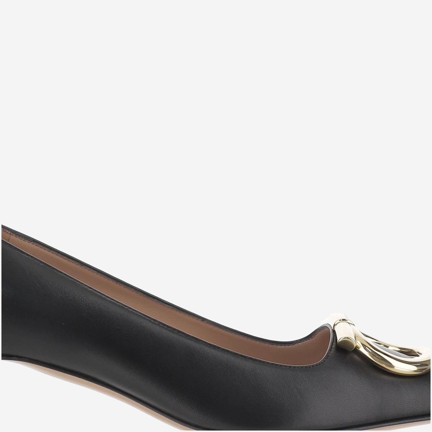 Décolleté maxi Gancini LARA40 001NERONEROAMARETTI SALVATORE FERRAGAMO