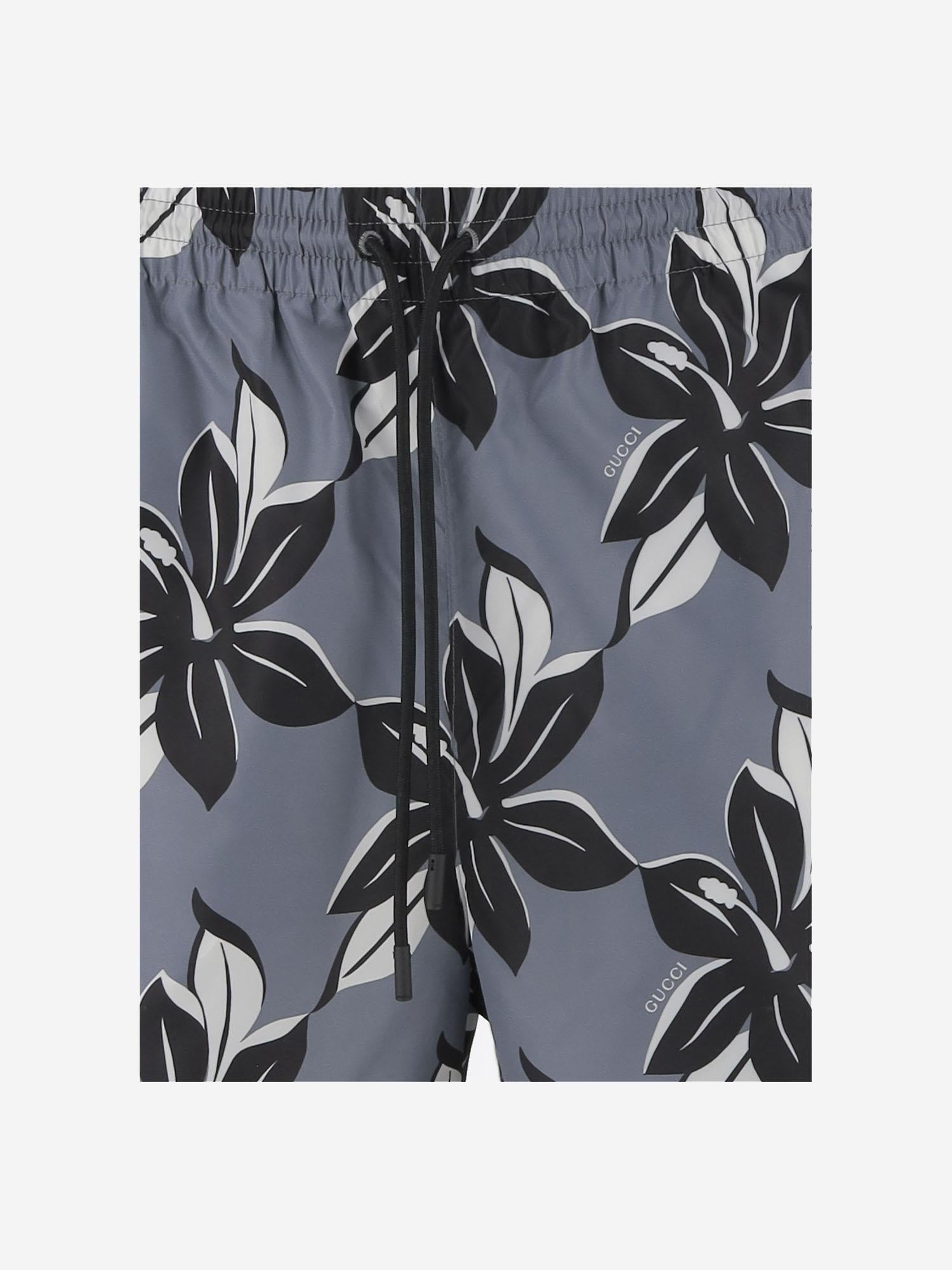 COSTUME DA BAGNO IN NYLON CON LOGO 787899 XHAKF1136 GUCCI