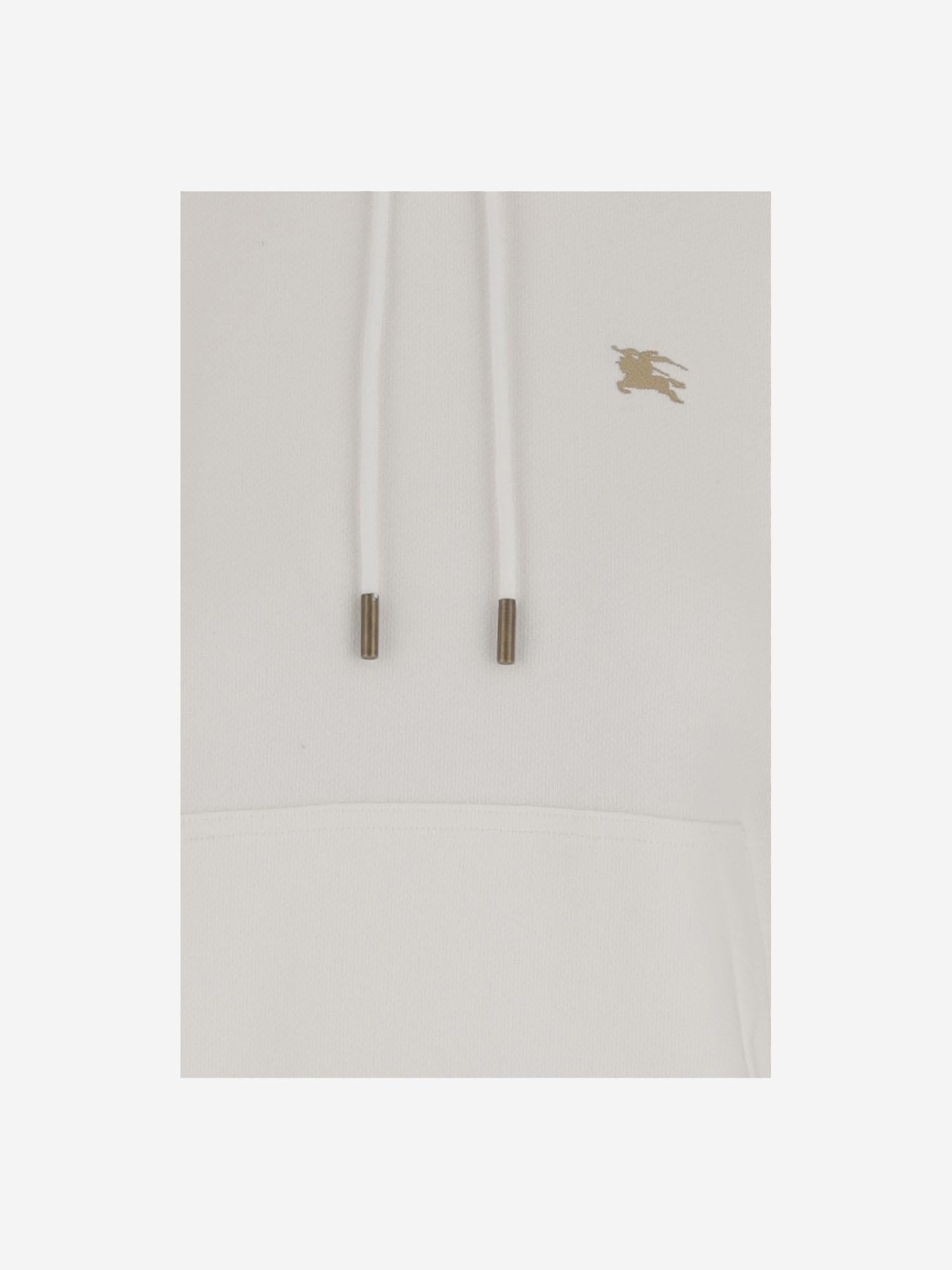 FELPA IN COTONE CON LOGO 8110965 CHALK BURBERRY