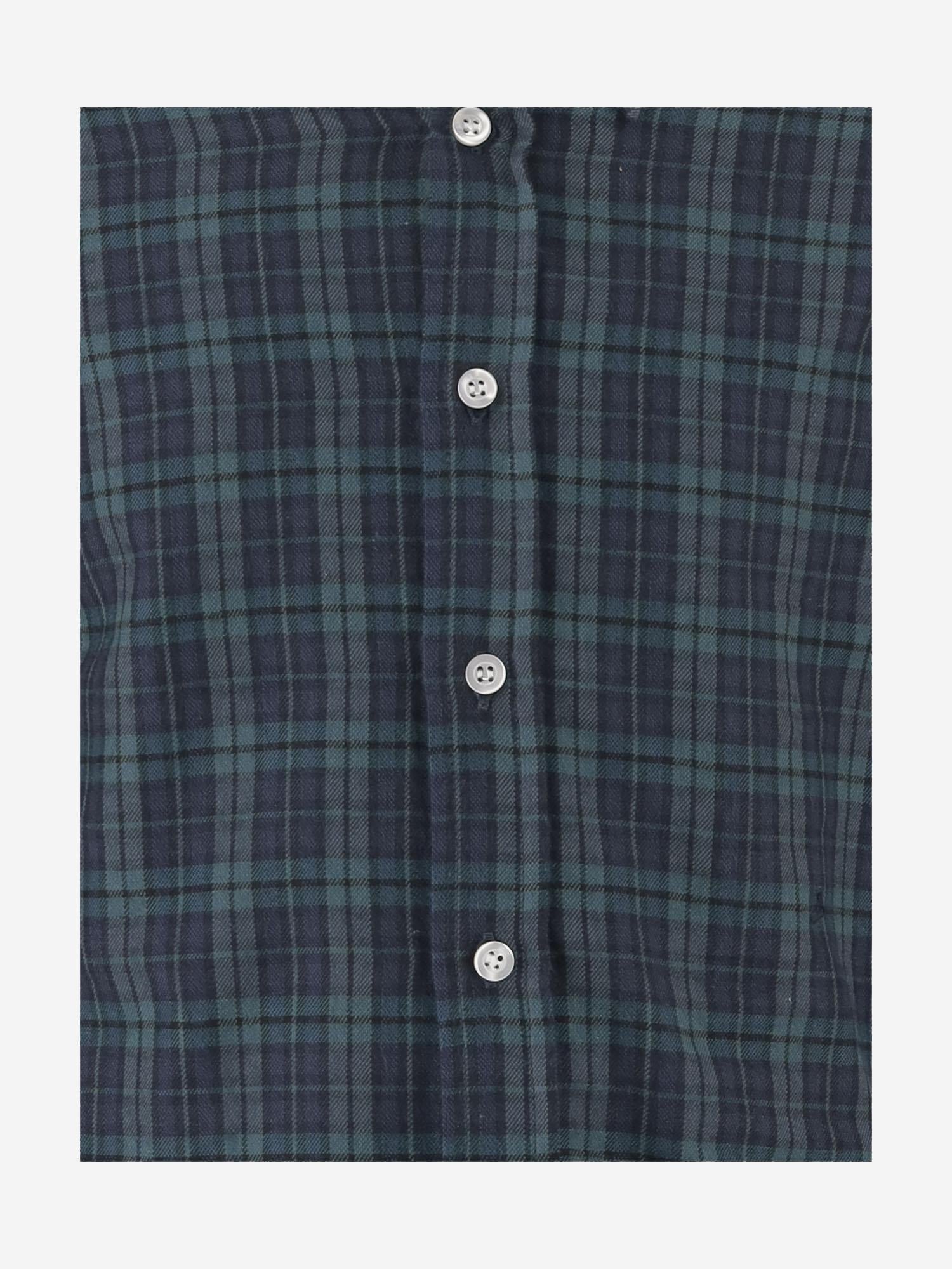 CAMICIA IN COTONE CON MOTIVO A QUADRI MBML 13 NICOLETTA FANNA KIDS