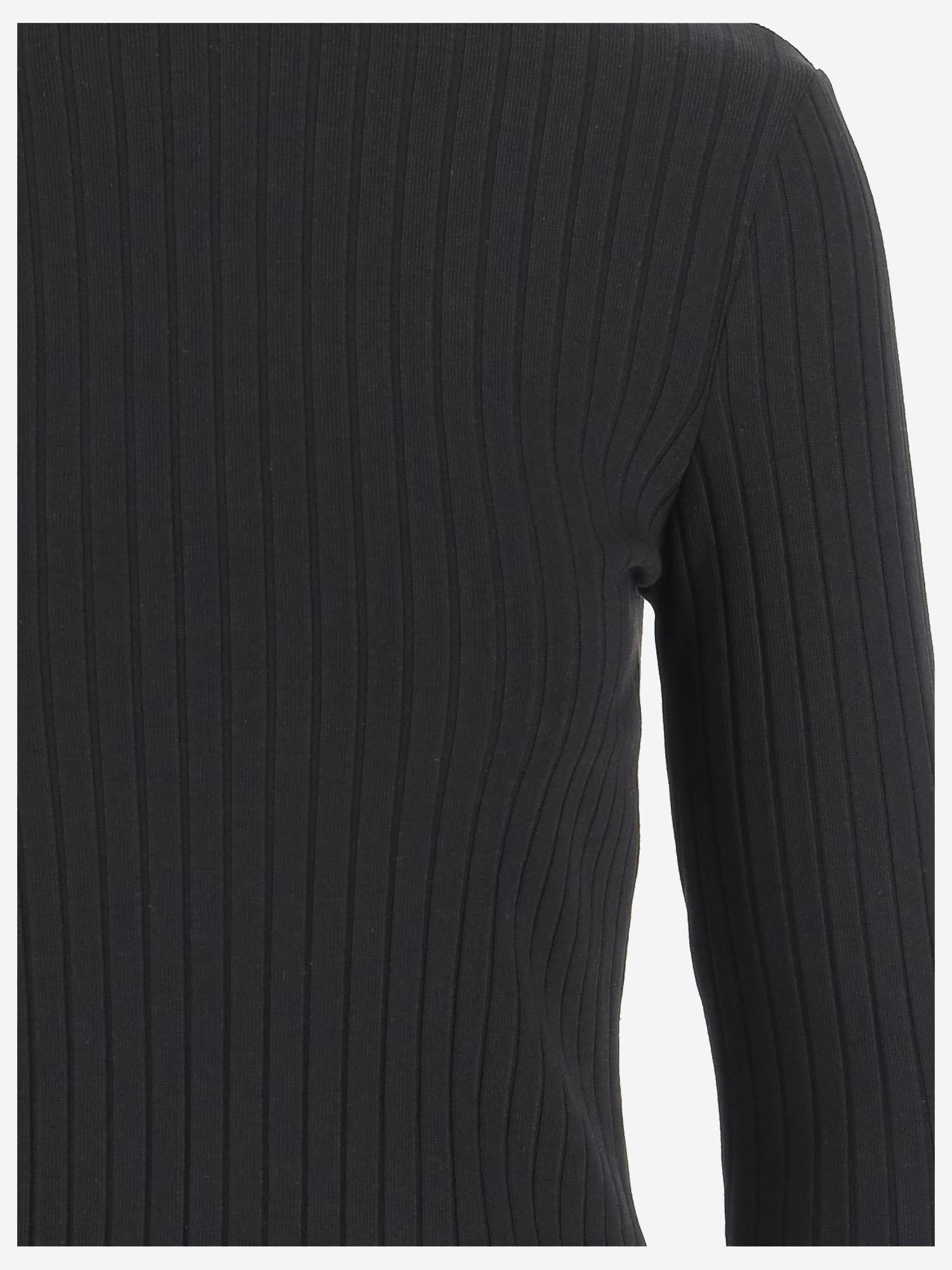 maglia in misto cotone stretch V114684782 001BLK VINCE