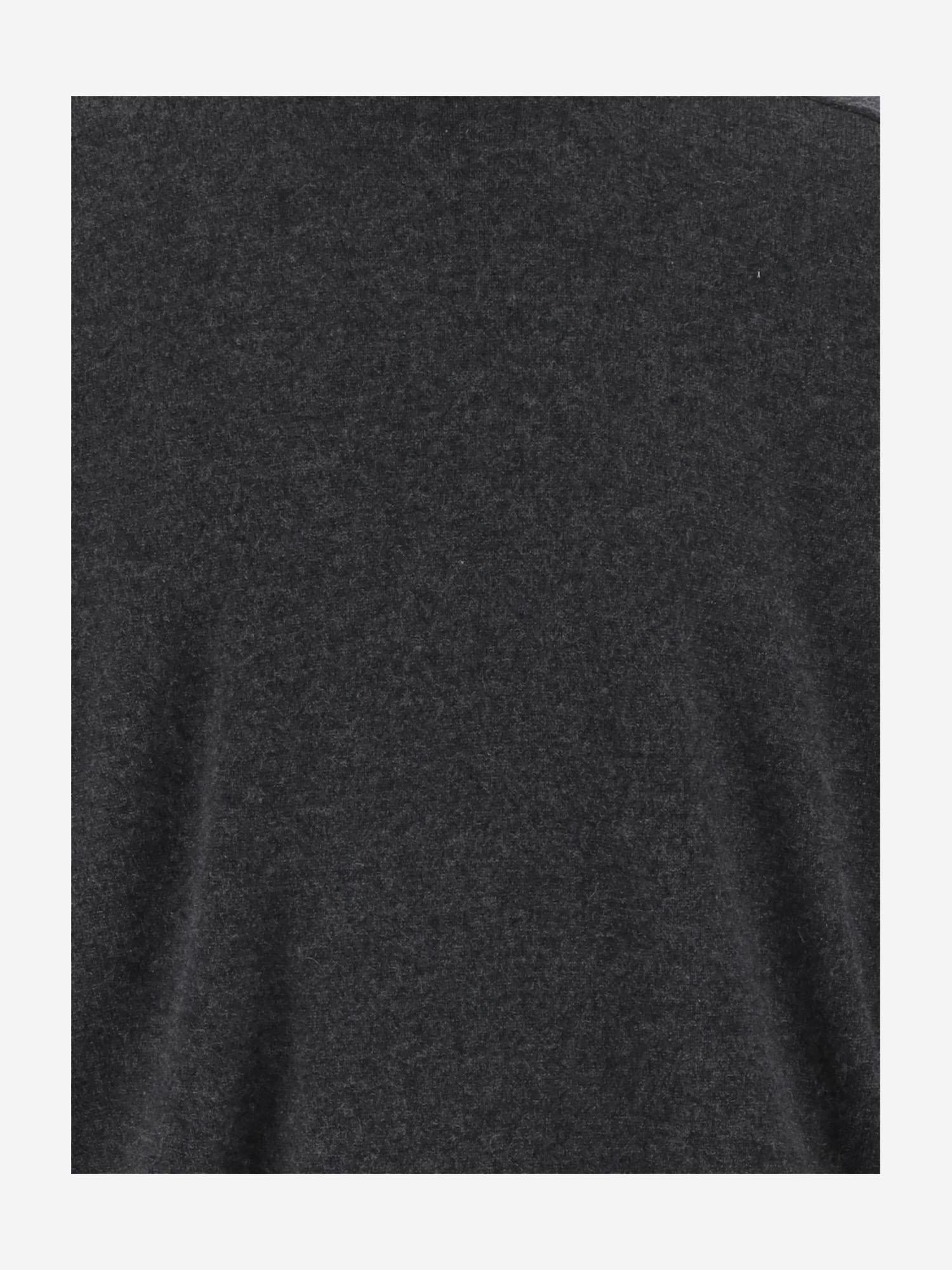 MAGLIONE IN CASHMERE U100WS CHARCOAL OLIVER LATTUGHI
