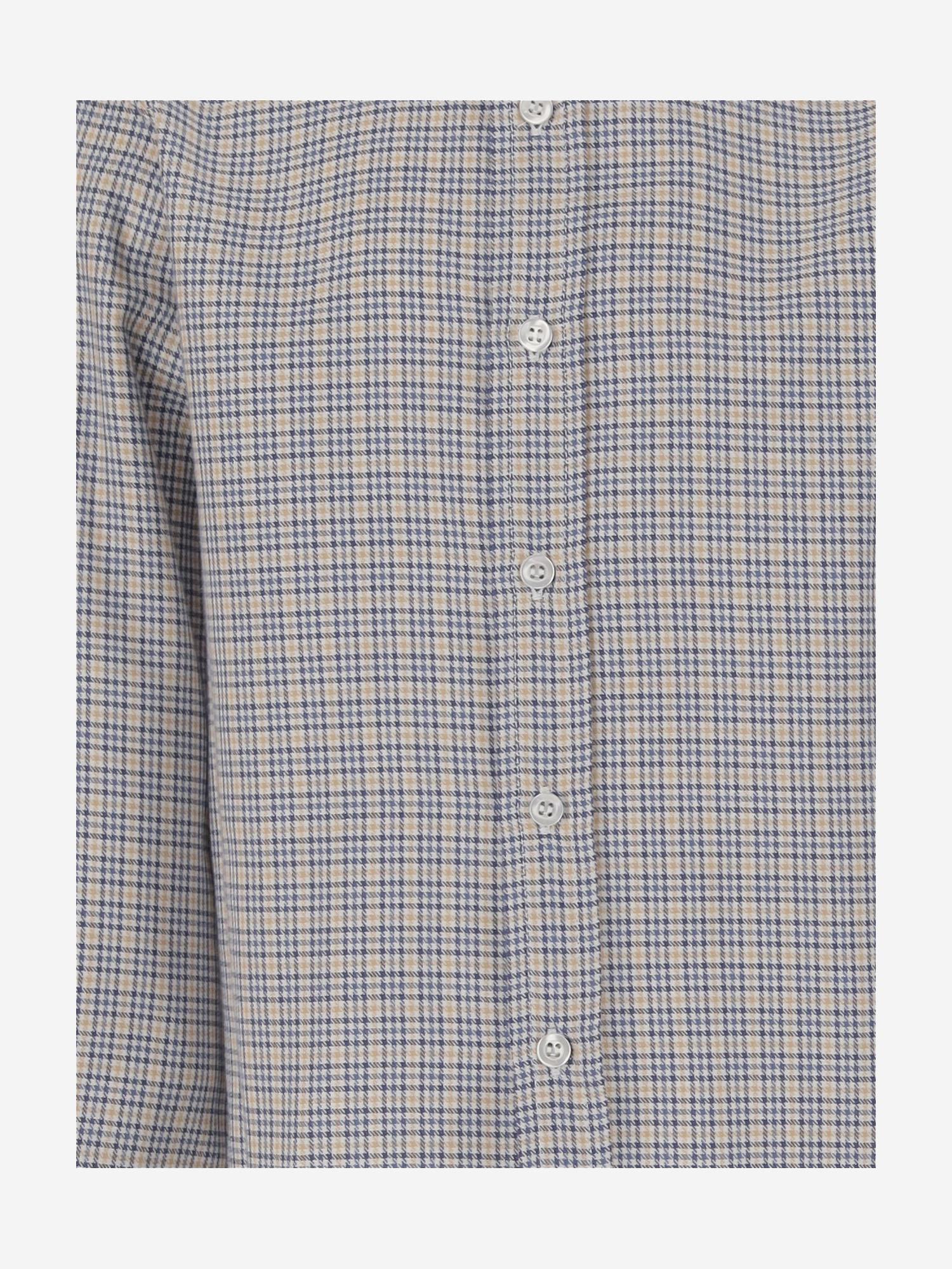 CAMICIA IN COTONE CON MOTIVO A QUADRI MBML 51 NICOLETTA FANNA KIDS