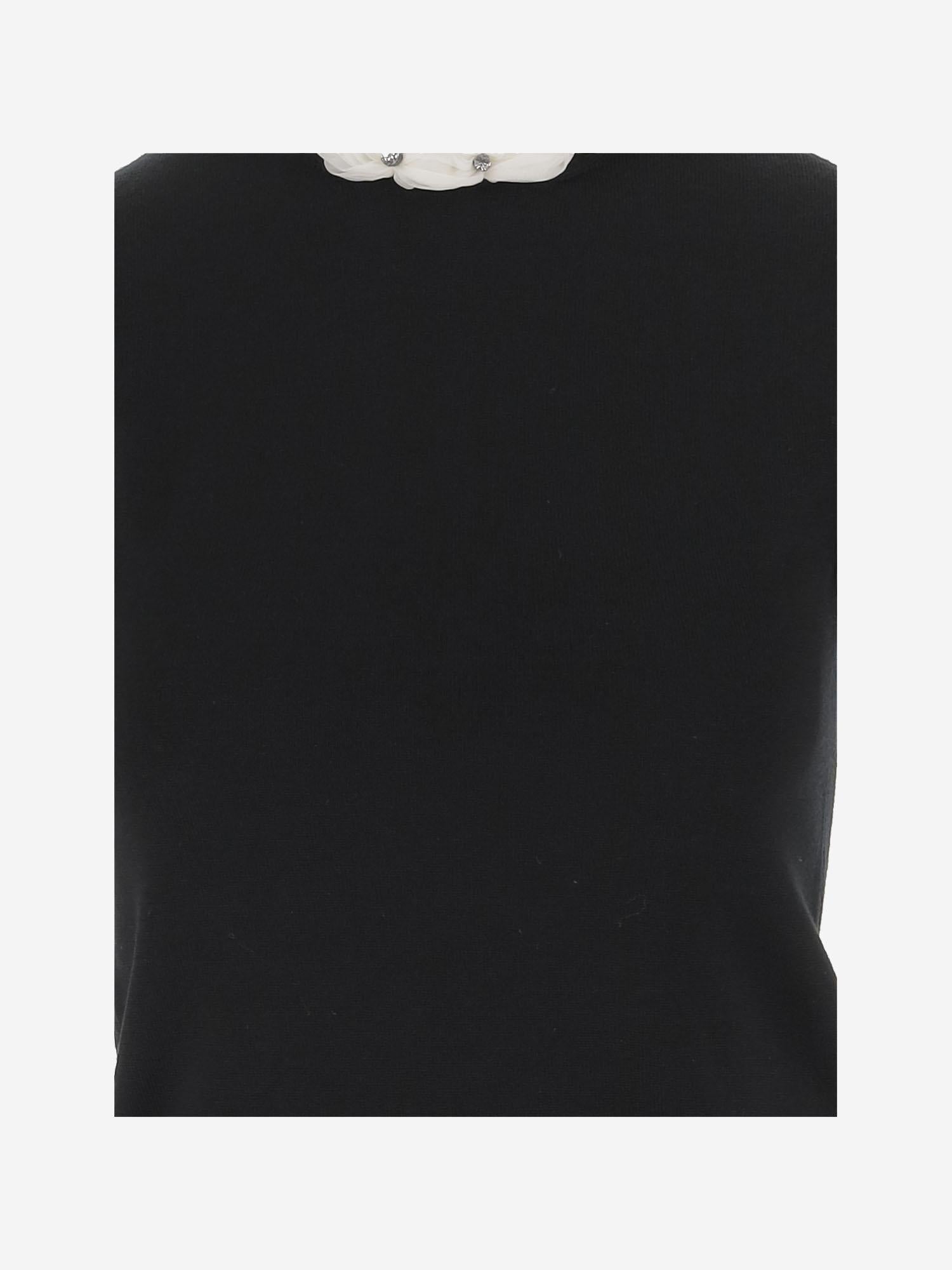 Maglia in lana con dettaglio gioiello 7B3KC66B 9ED0NO VALENTINO