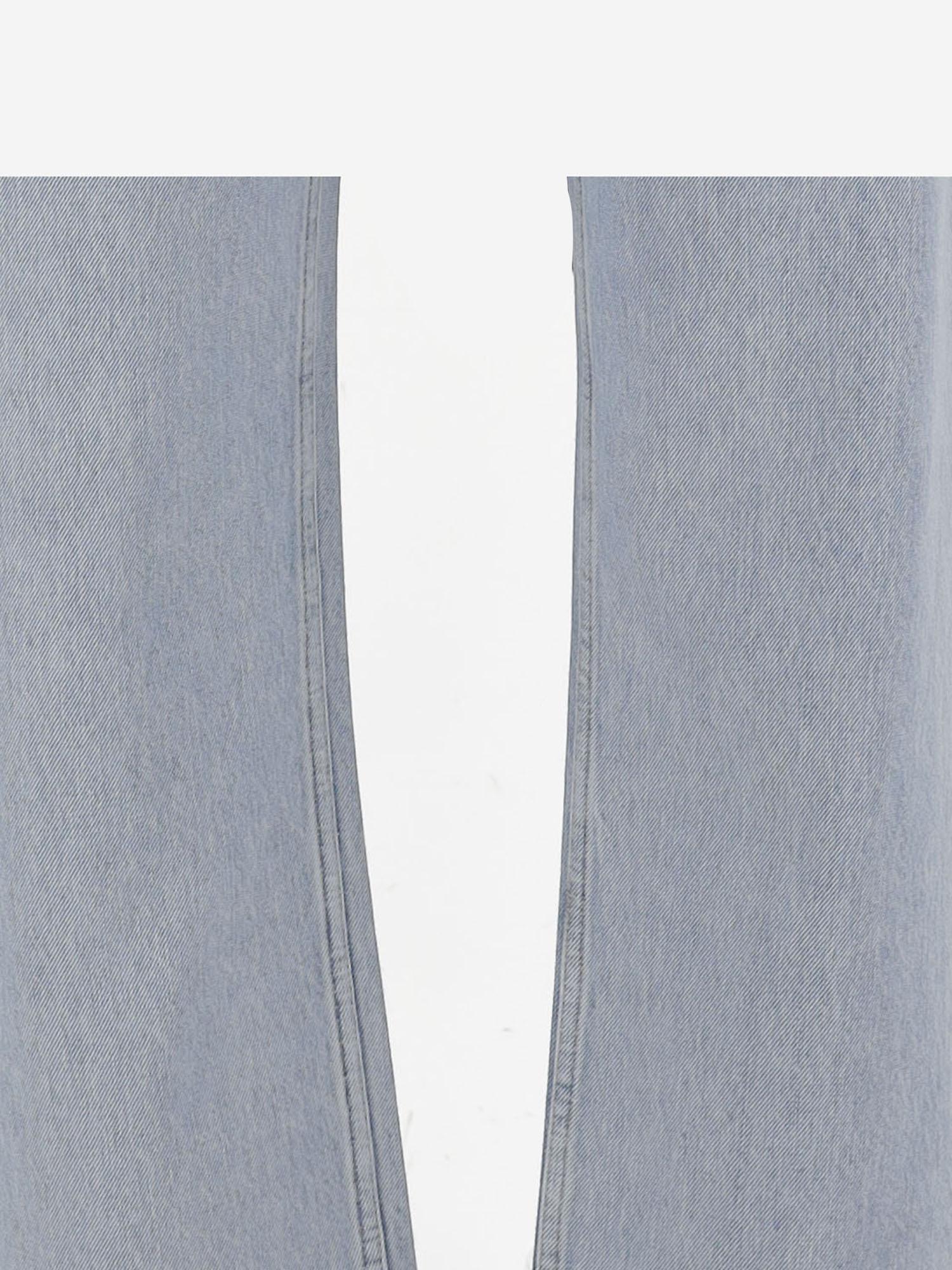 Pantaloni in denim délavé con inserto GG 835219 XDDCY4452 GUCCI