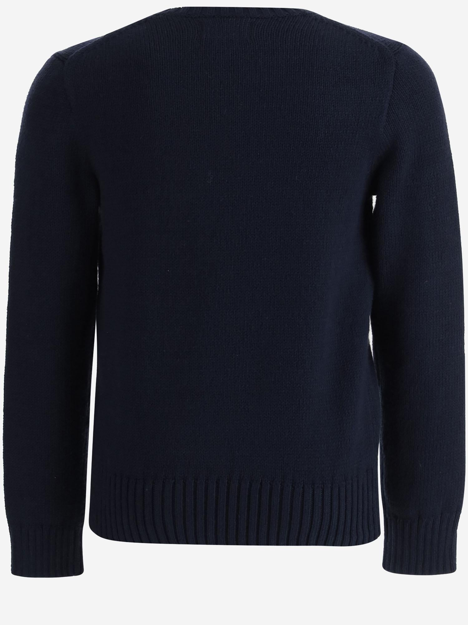 MAGLIONE IN COTONE CON POLO BEAR 313978870 001 POLO RALPH LAUREN KIDS