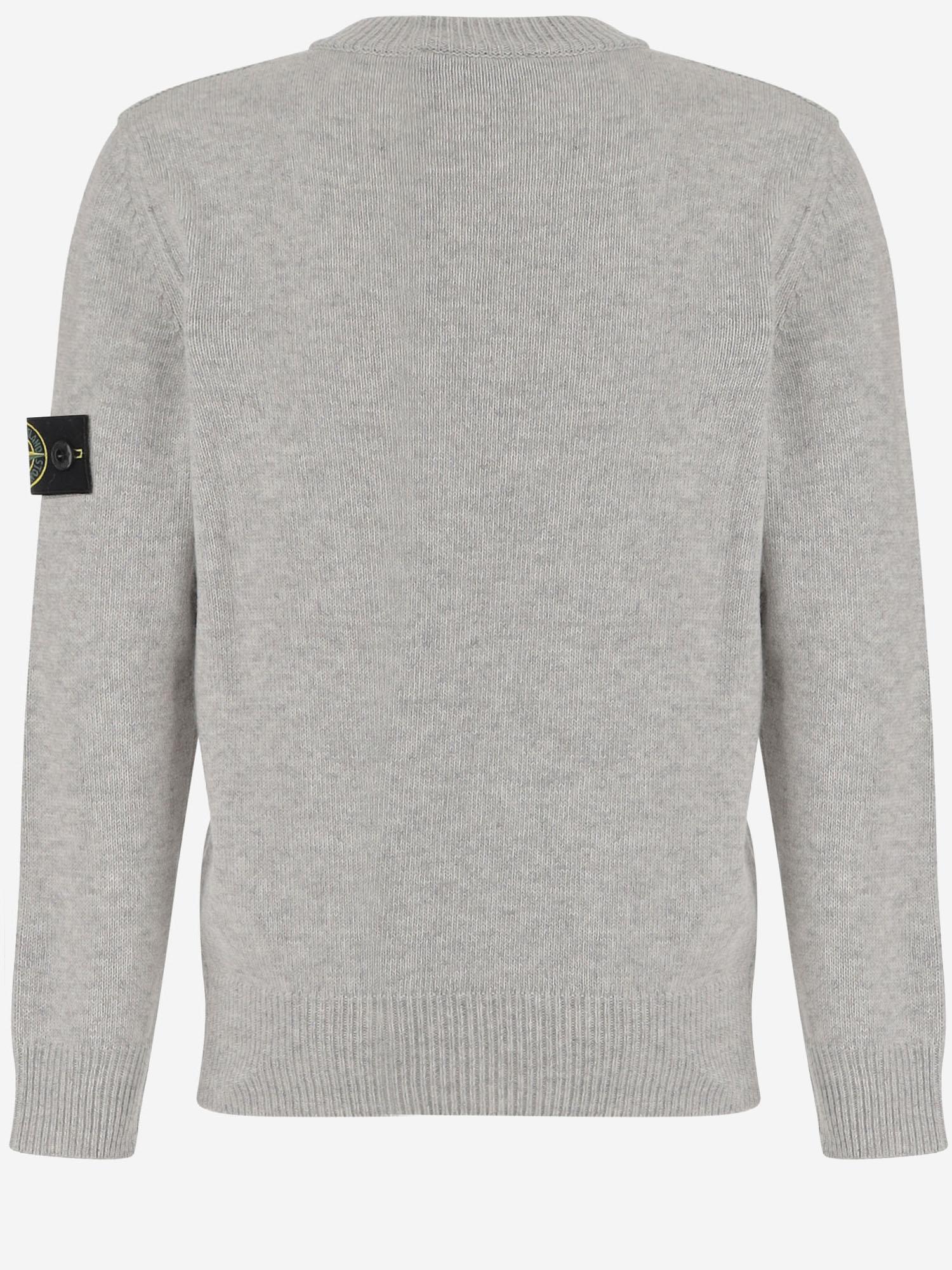 MAGLIONE IN MISTO LANA E VISCOSA 5100002 S00M1V0M64 STONE ISLAND KIDS