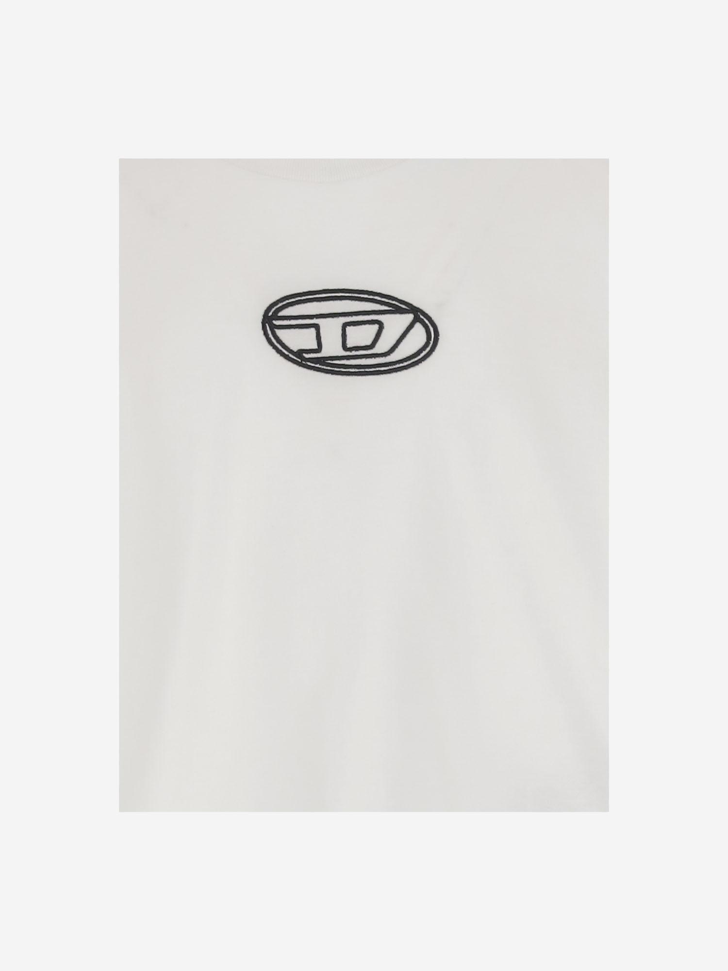 T-SHIRT TIXAN IN COTONE CON LOGO J02428 00YI9K100 DIESEL KIDS