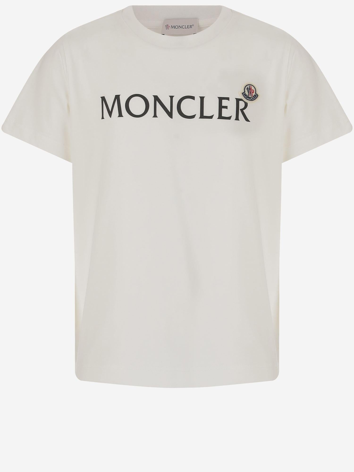 T-SHIRT IN COTONE CON LOGO 8G0000389AKM 034 MONCLER ENFANTS