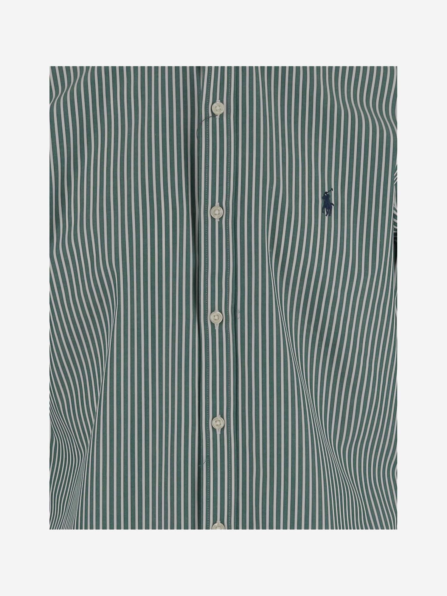CAMICIA IN COTONE STRETCH CON LOGO 710929344 024 POLO RALPH LAUREN